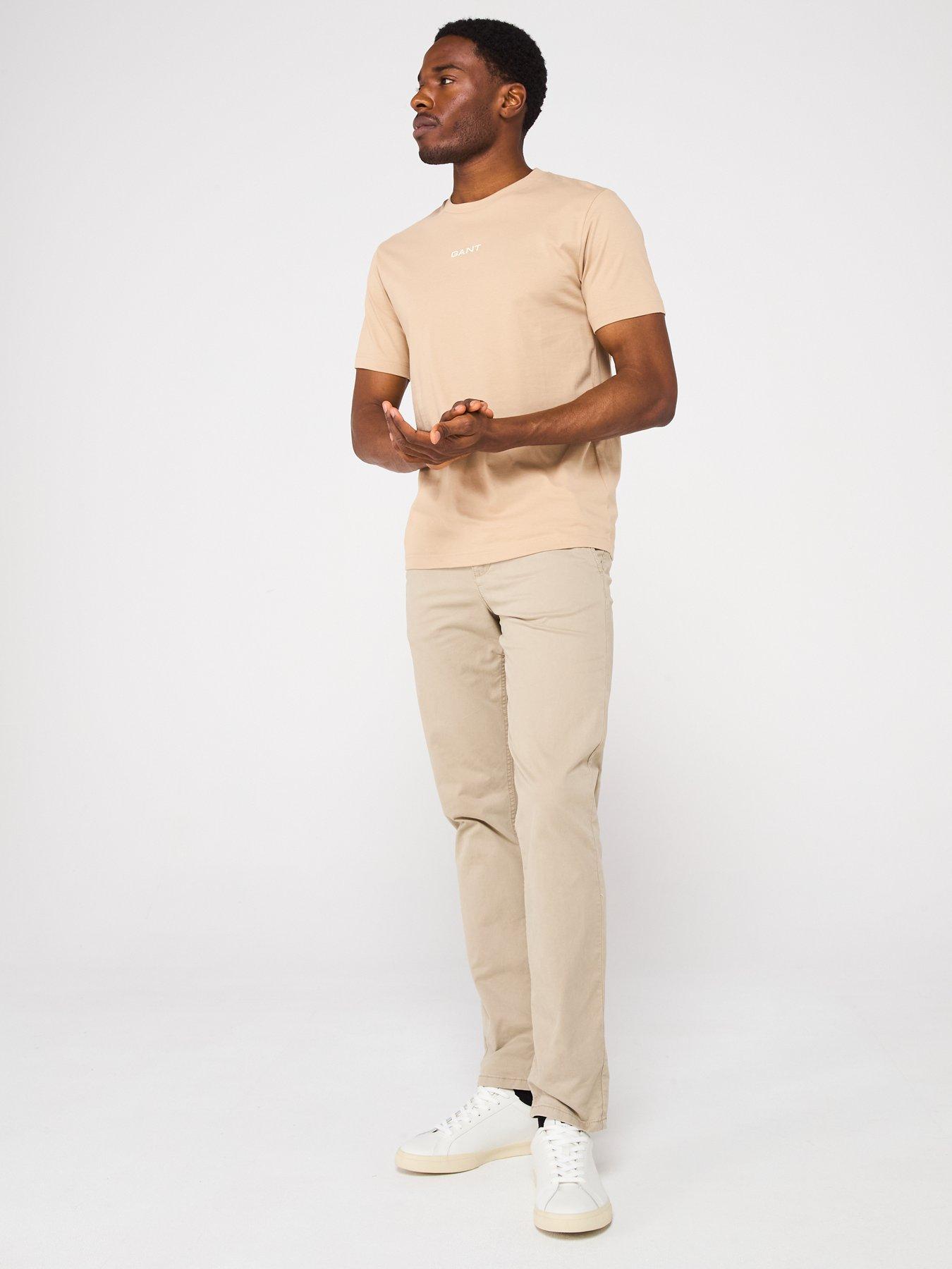 Image 3 of 5 of GANT Graphic Icon Logo Short Sleeve T-Shirt - Natural