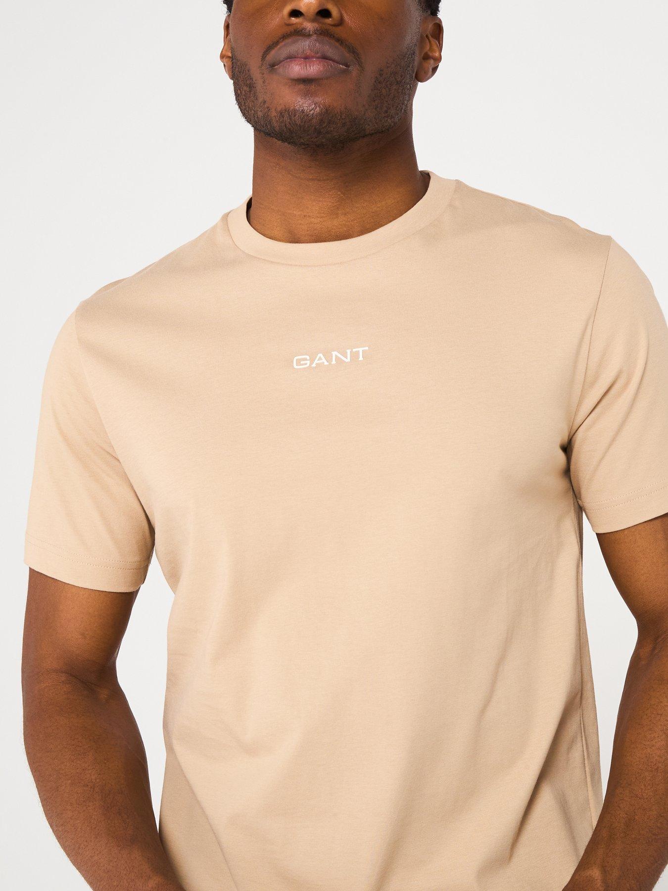 Image 4 of 5 of GANT Graphic Icon Logo Short Sleeve T-Shirt - Natural