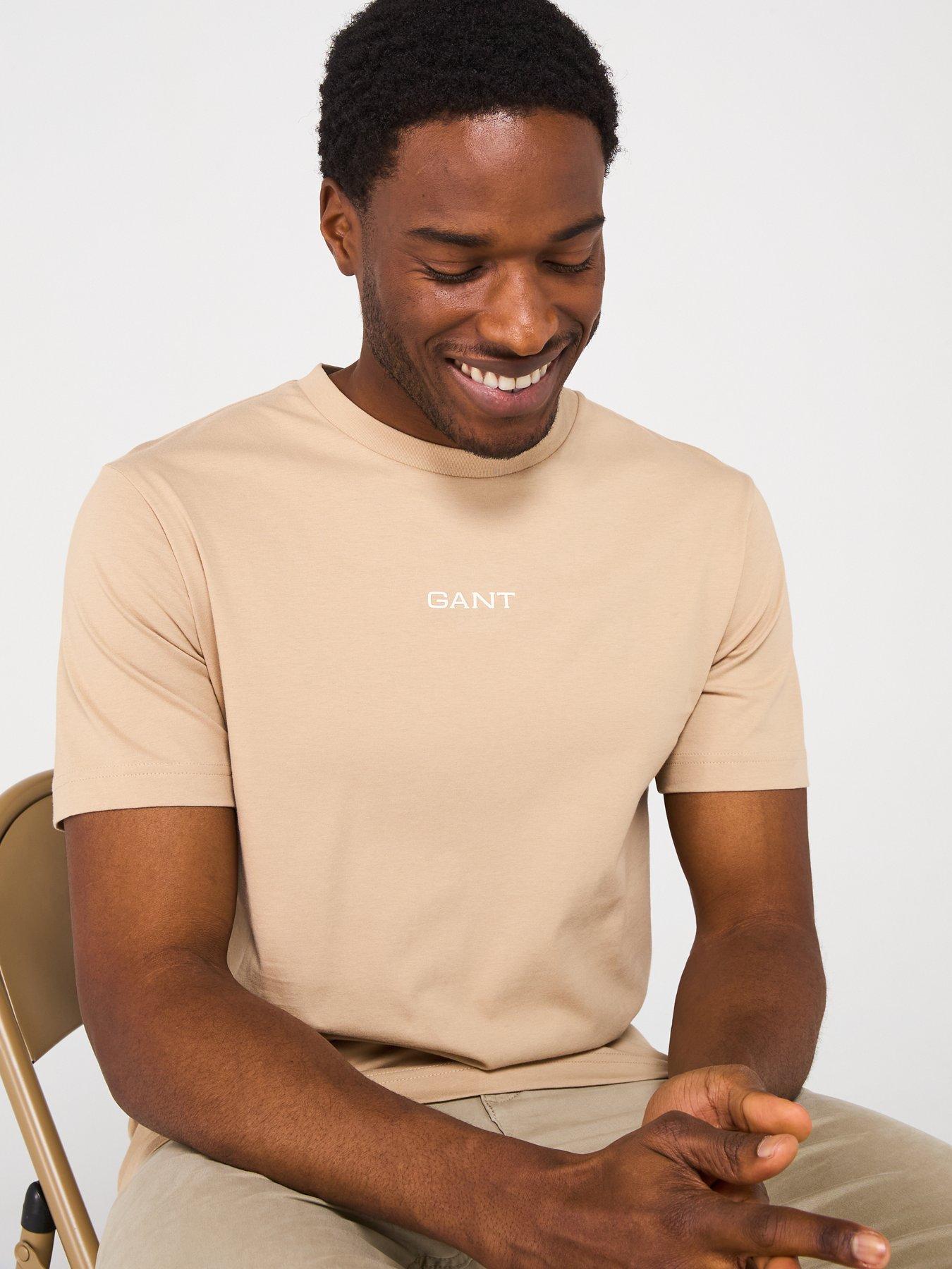 Image 5 of 5 of GANT Graphic Icon Logo Short Sleeve T-Shirt - Natural