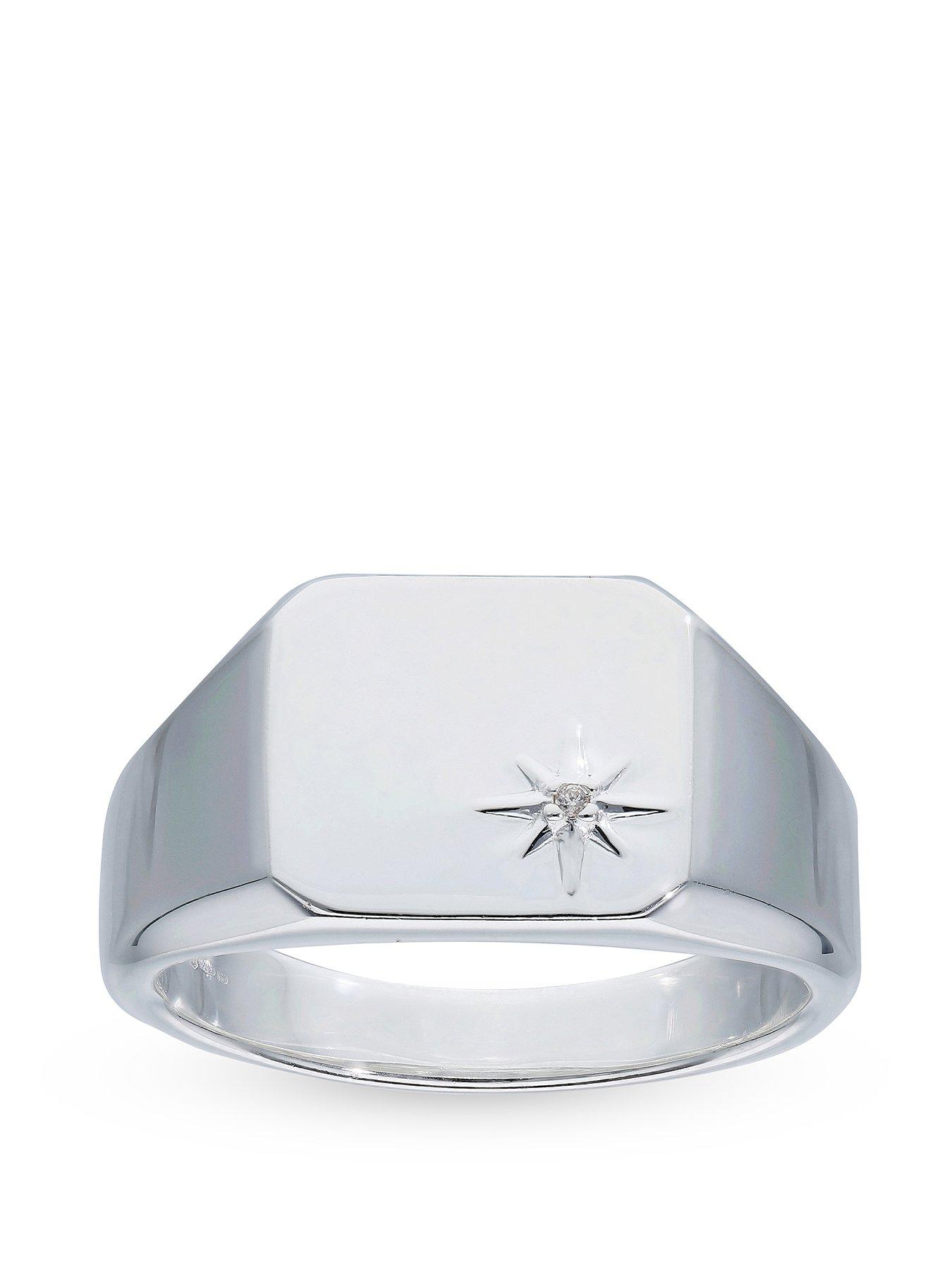 undefined Sterling Silver Gents Signet Ring
