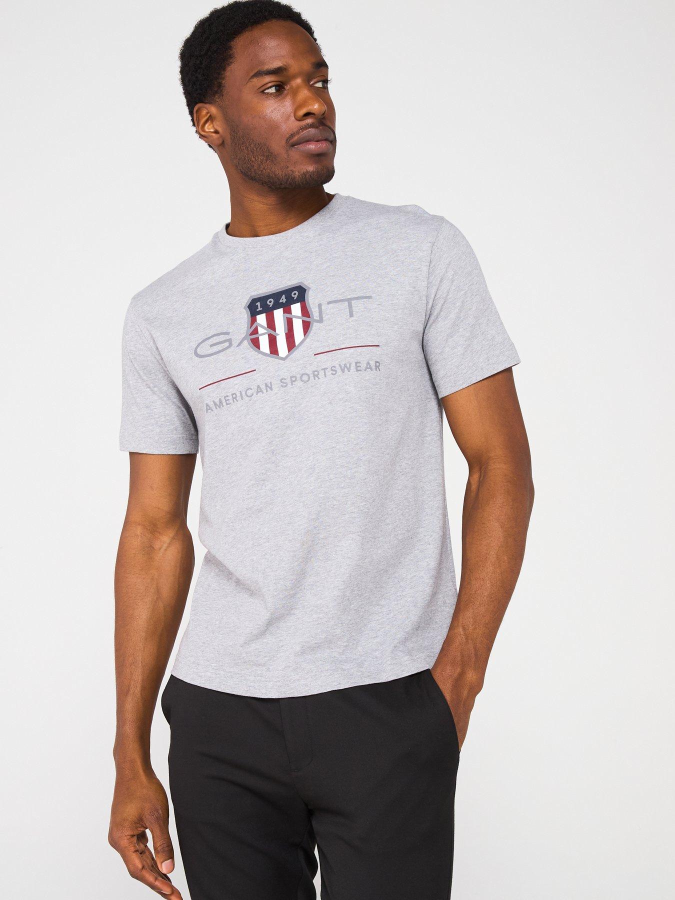 undefined Regular Fit Short Sleeve Archive T-Shirt - Grey