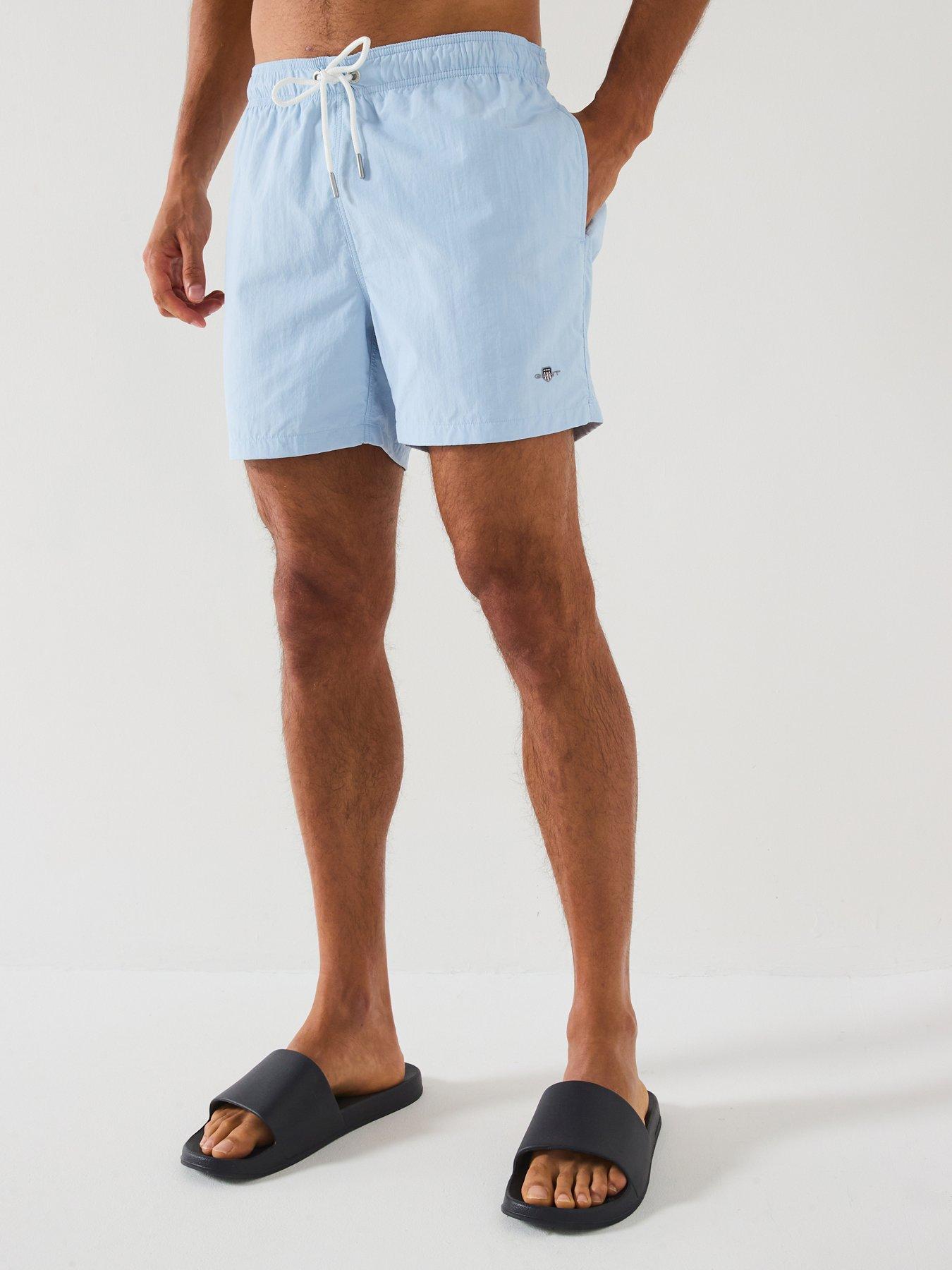 Image 1 of 5 of GANT Logo Swim Shorts - Blue