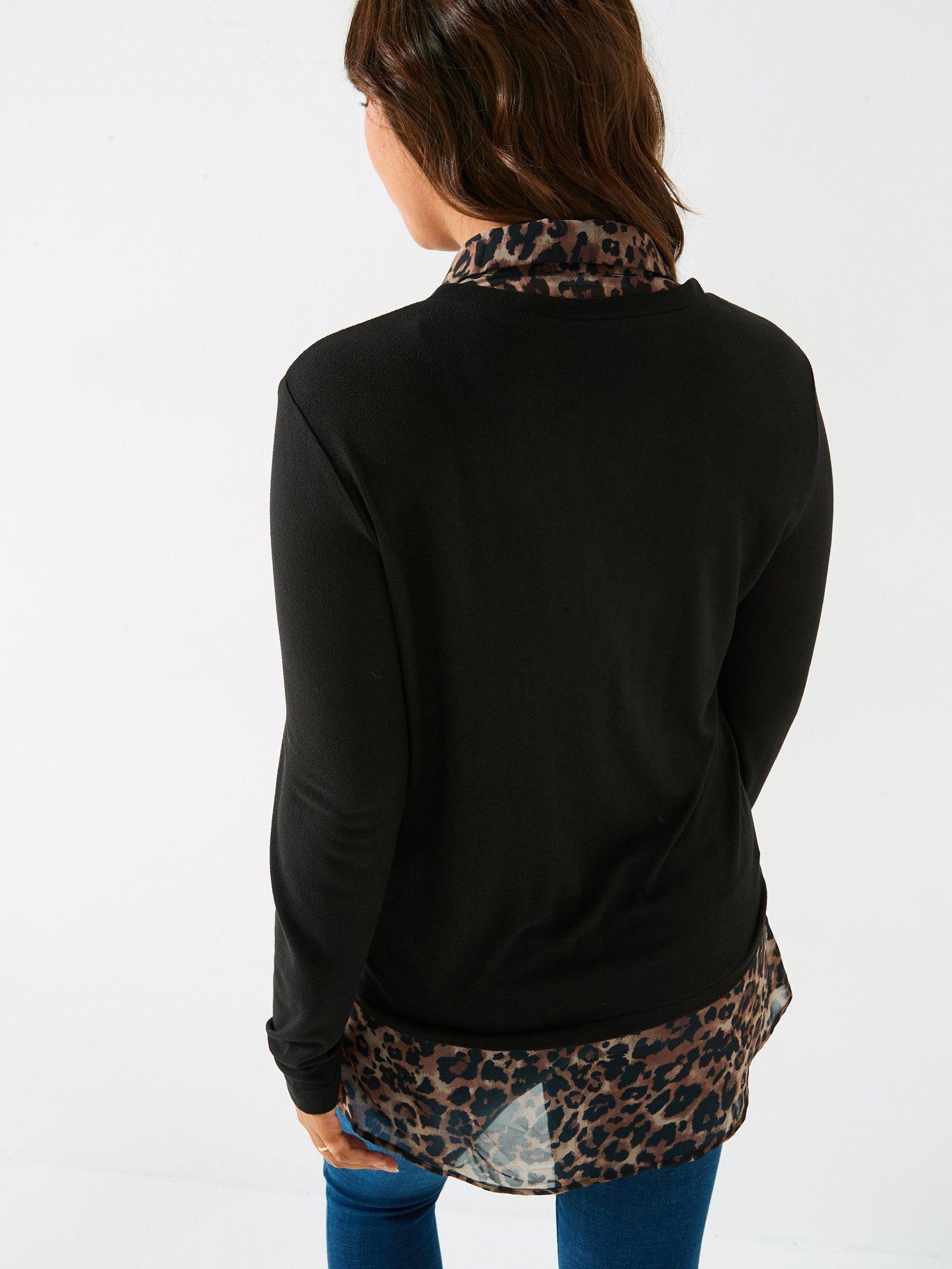 Image 6 of 6 of V by Very Curve 2 In 1 Top - Black