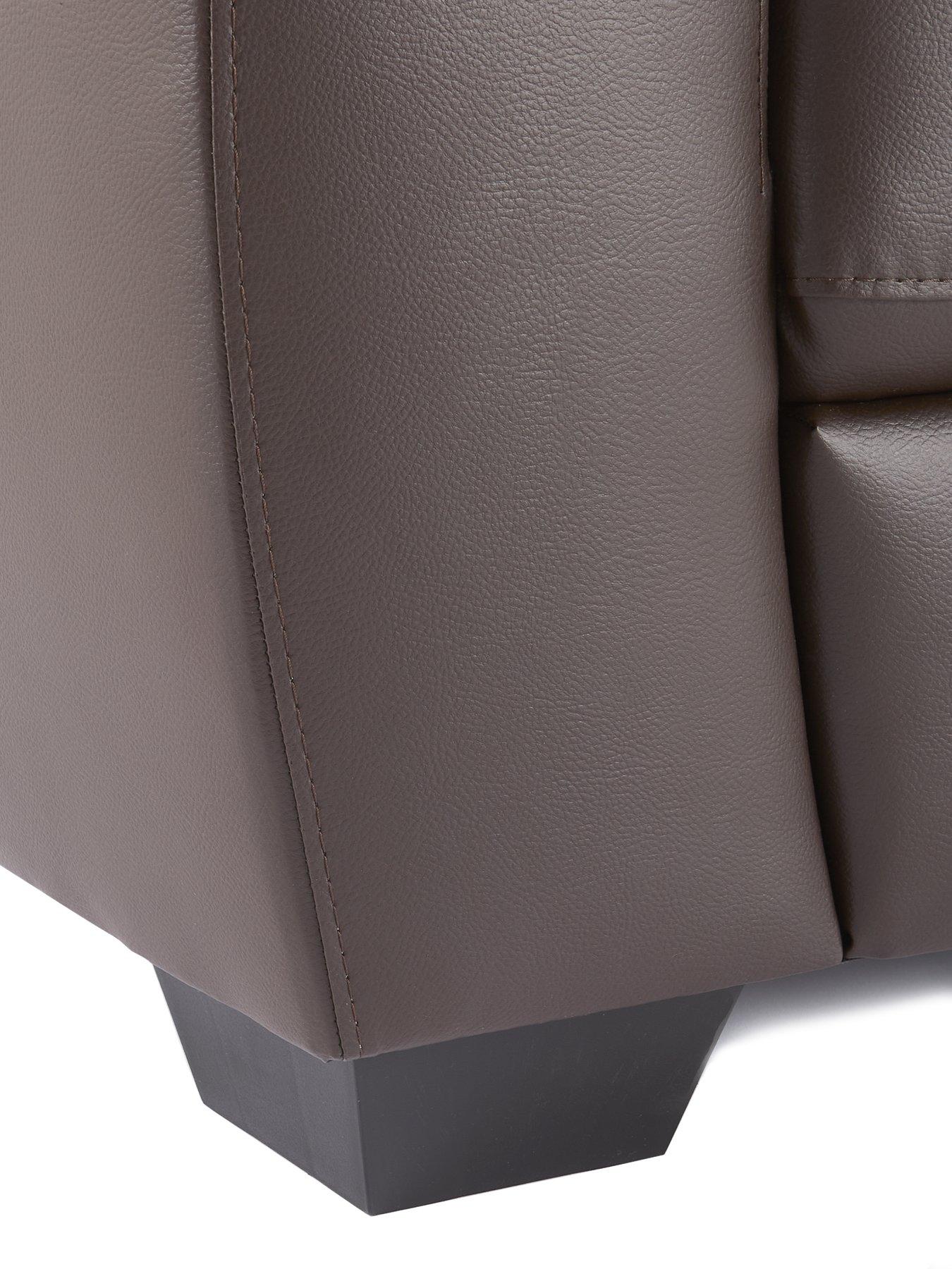 Image 5 of 6 of Very Home Leona 3 Seater Faux Leather Sofa&nbsp;- FSC&reg; Certified