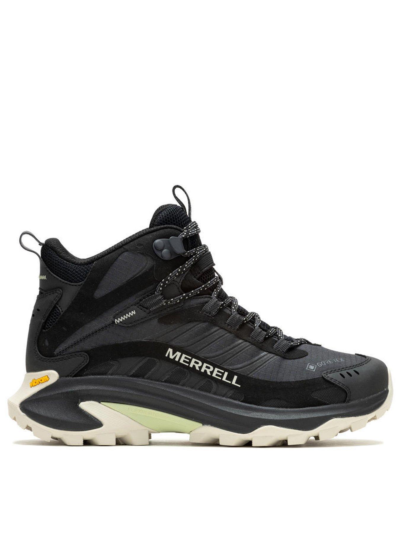 Merrell Womens Moab Speed 2 Mid Goretex Hiking Boots - Black
