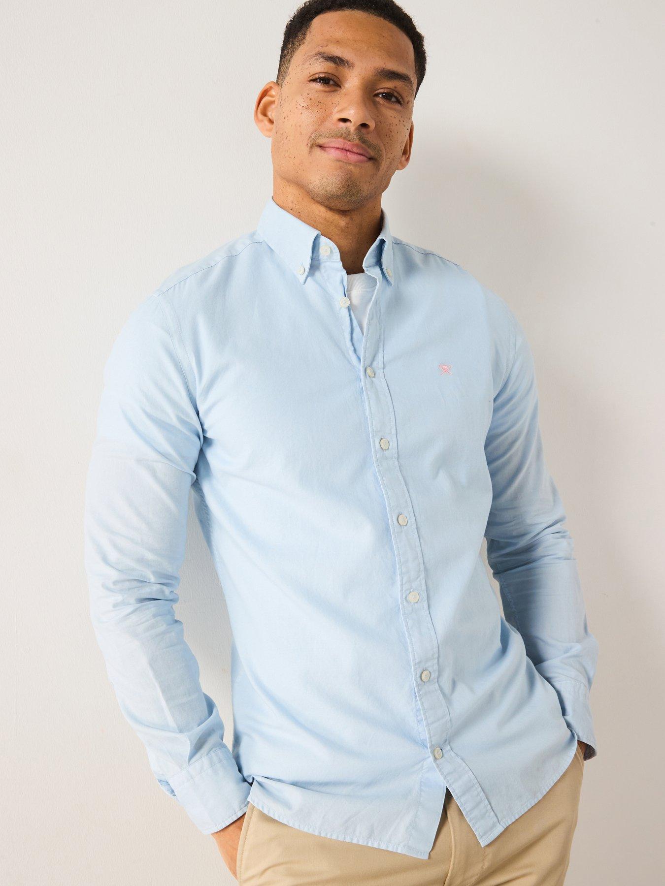 undefined Garment Dye Oxford Shirt - Light Blue