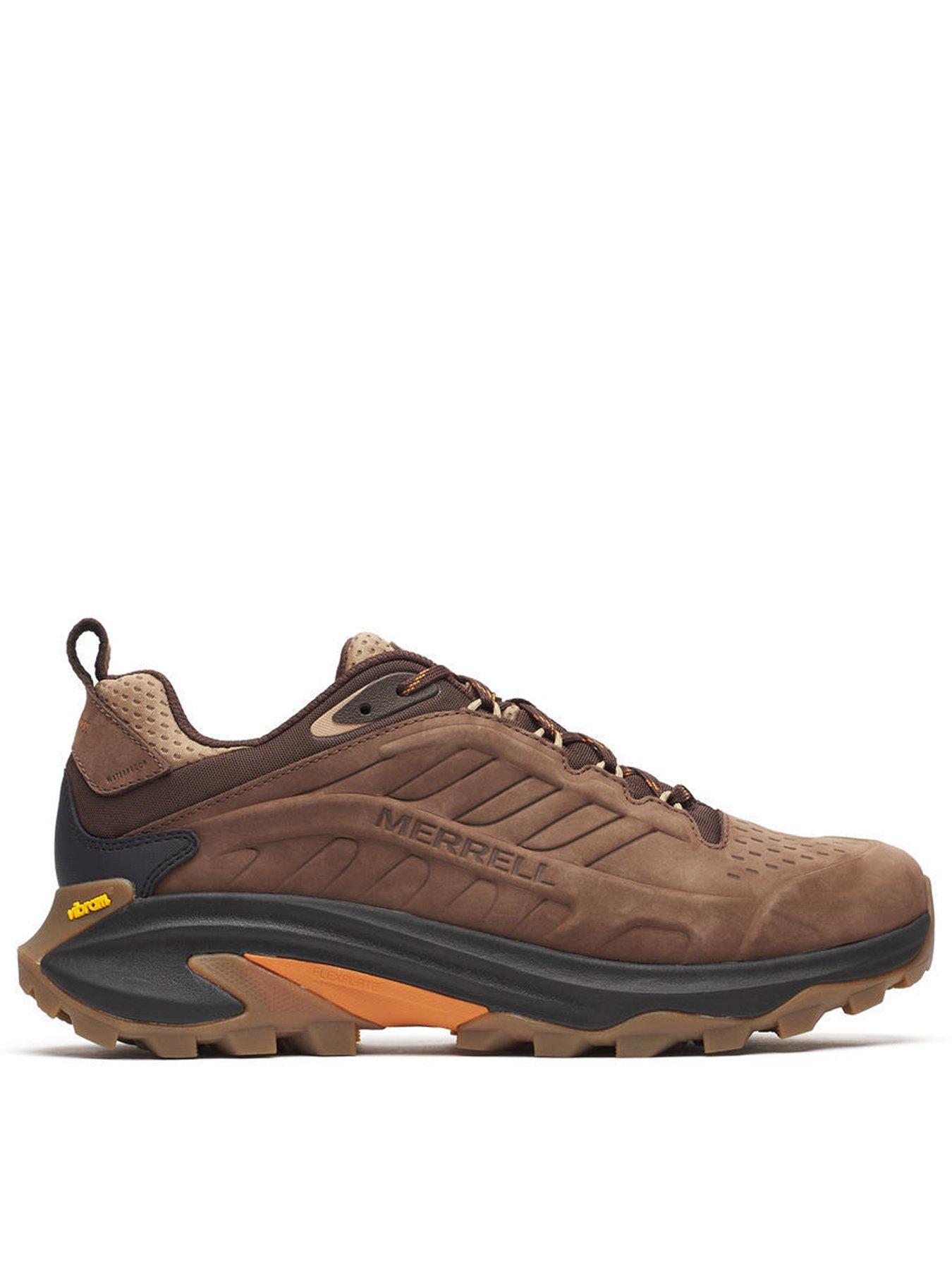 undefined Mens Moab Speed Leather Waterproof Hiking Shoes - Brown