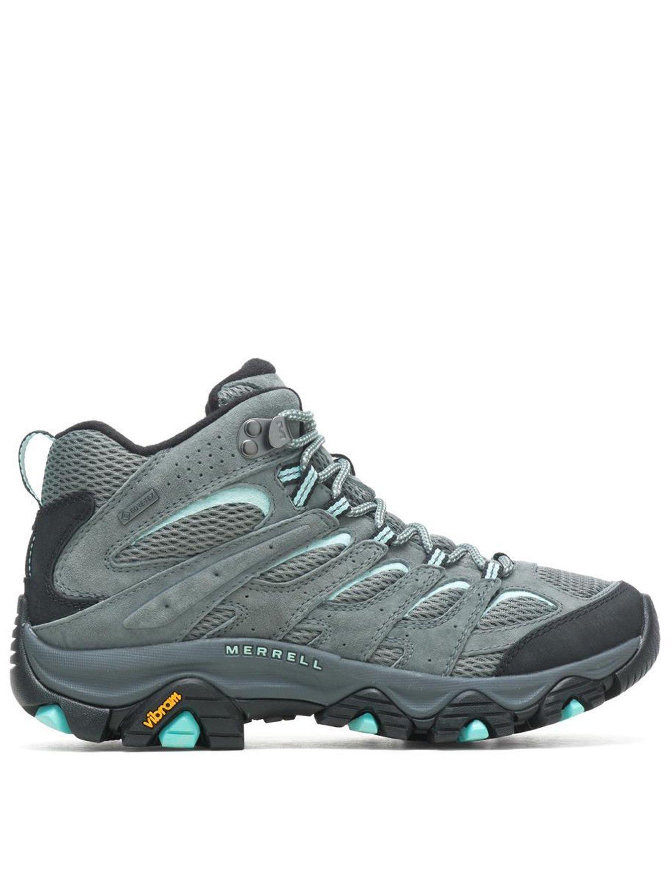 Merrell Womens Moab Mid Goretex Hiking Boots - Grey