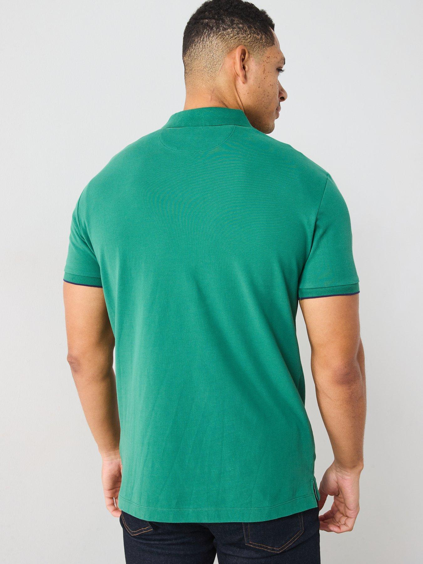 Image 2 of 6 of Hackett Heritage Number Polo Shirt - Dark Green