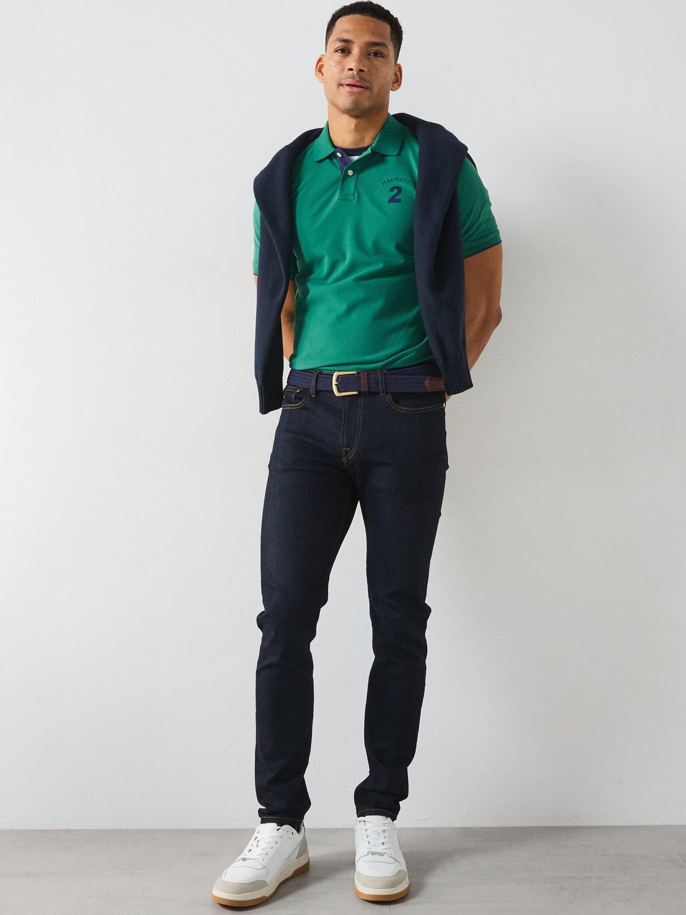 Image 3 of 6 of Hackett Heritage Number Polo Shirt - Dark Green