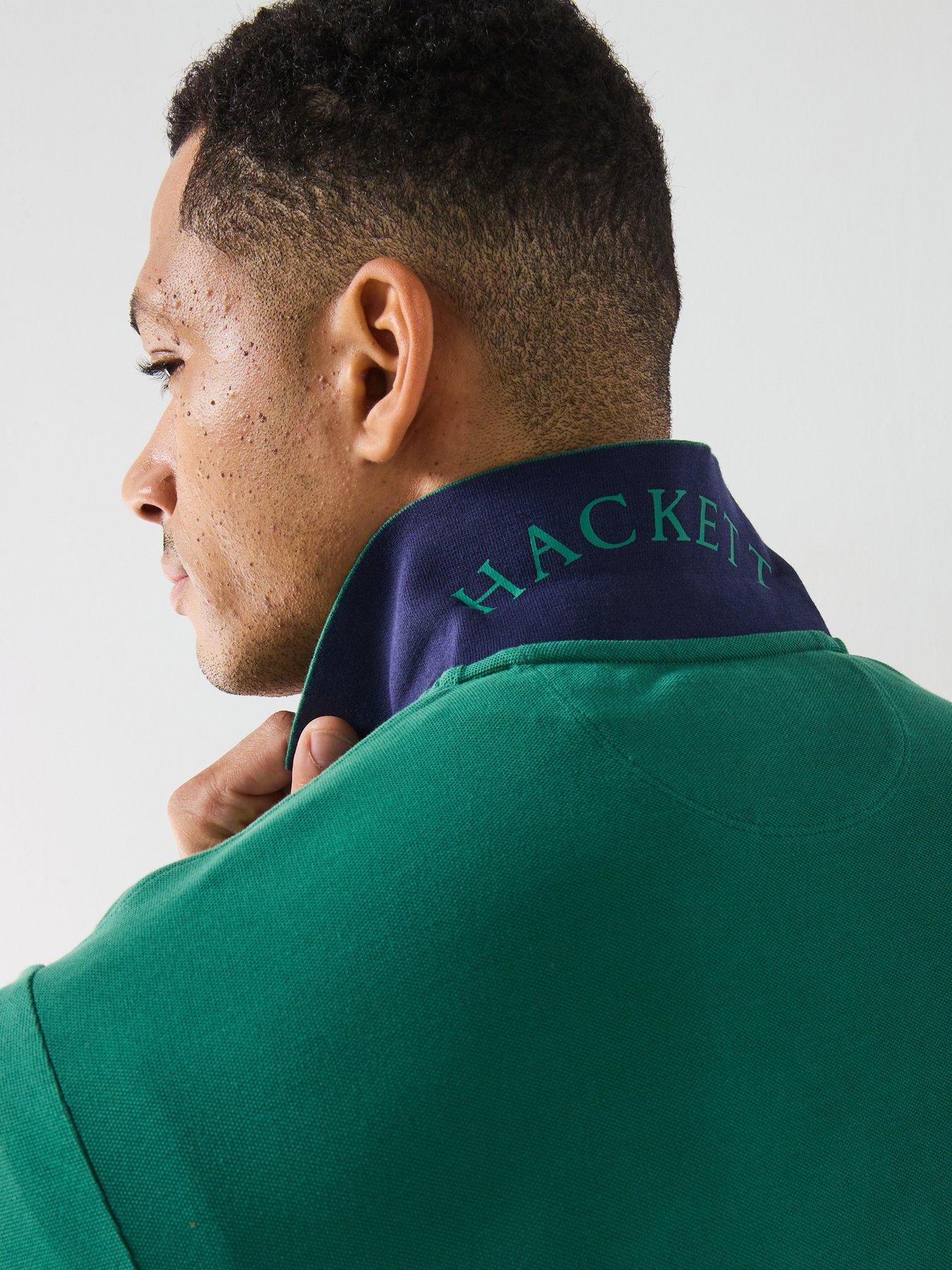 Image 4 of 6 of Hackett Heritage Number Polo Shirt - Dark Green