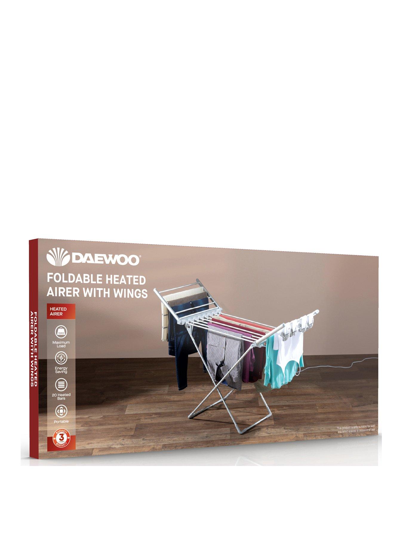 Daewoo heated airer hotsell