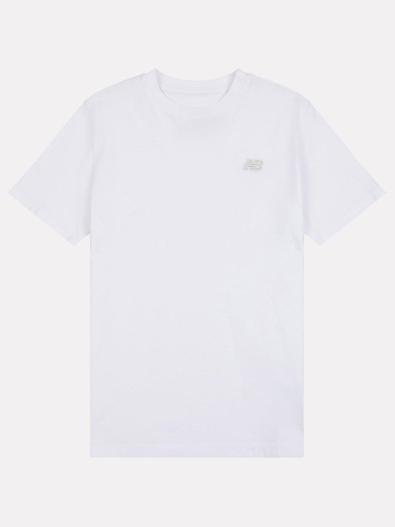undefined Junior Boys Jersey Small Logo Tee - White