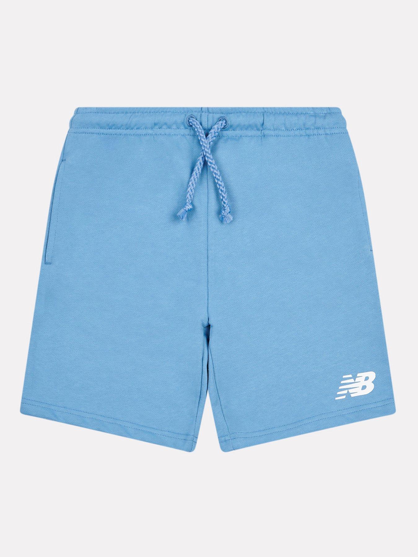 undefined Junior Boys French Terry Stacked Logo Short - Black