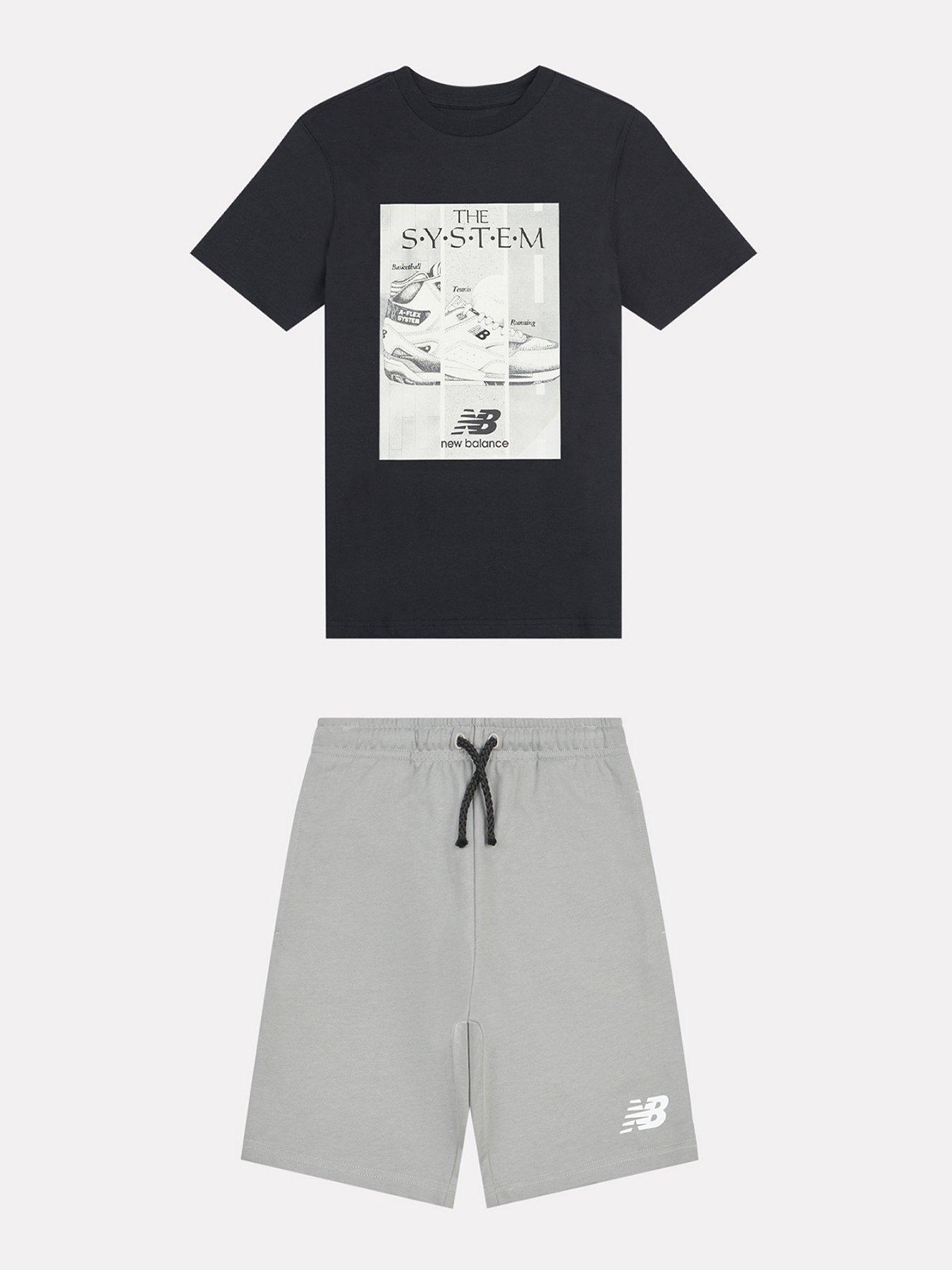 undefined Junior Boys Graphic Tee and Short Set - Black