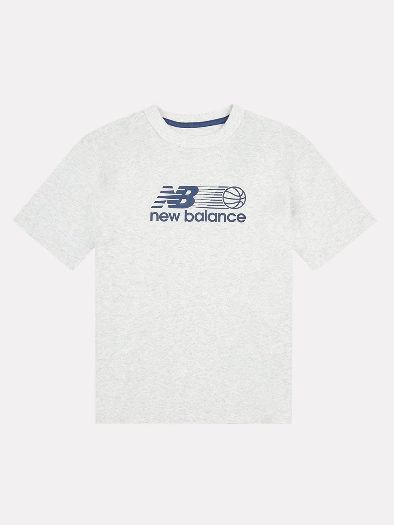 undefined Junior Boys Graphic T-Shirt - Grey/Blue