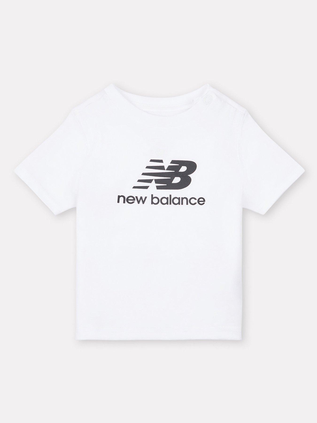 undefined Kids Jersey Stacked Logo Tee - White