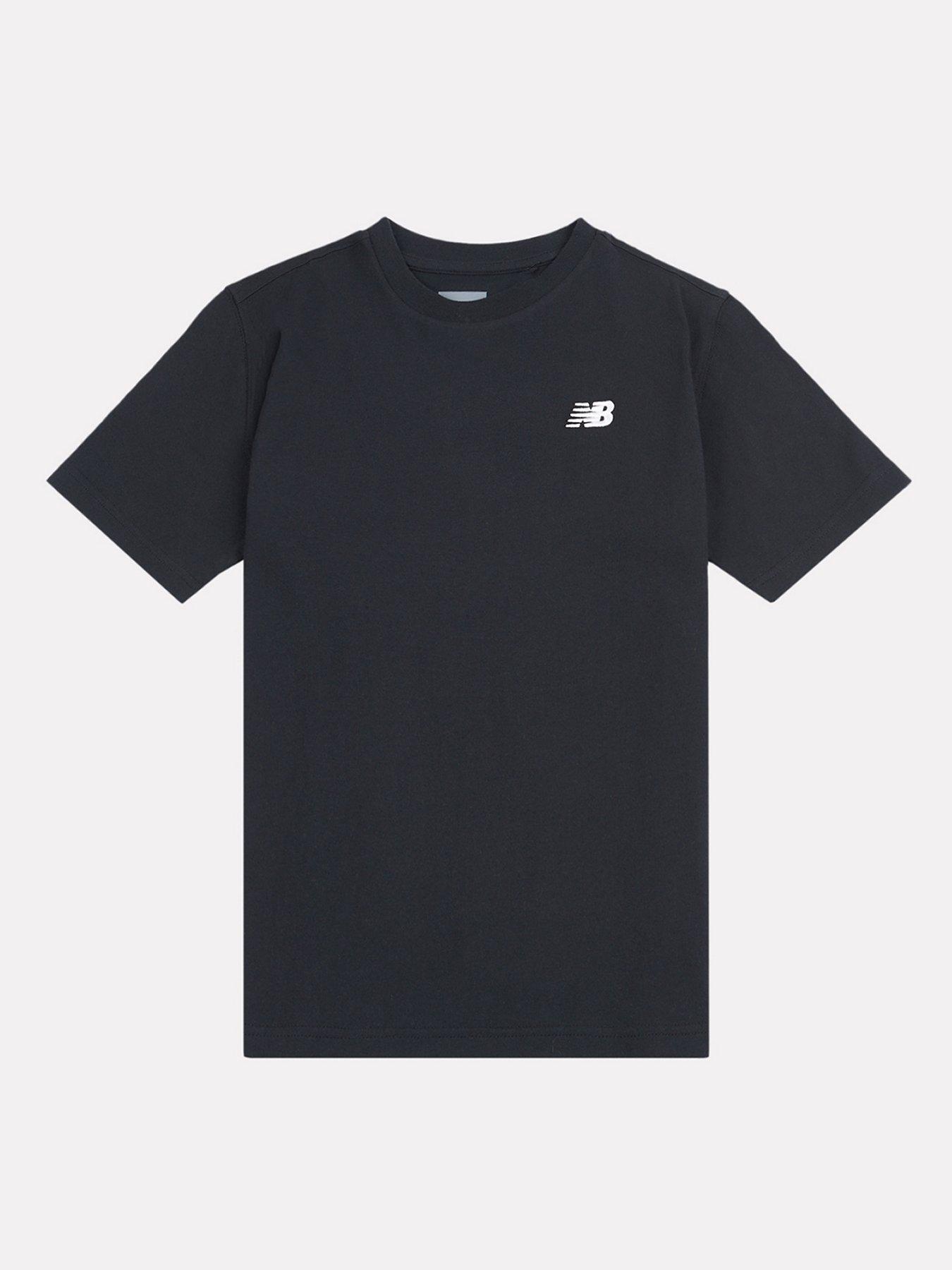 Image 1 of 3 of New Balance Junior Girls Jersey Small Logo Tee - Black