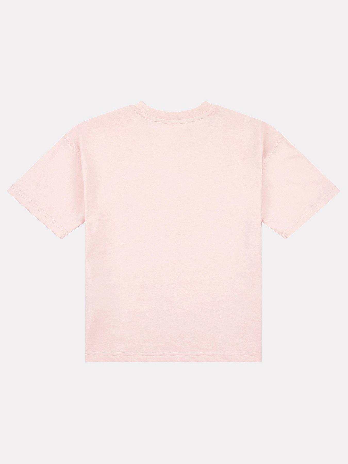 Image 3 of 5 of New Balance Junior Girls Jersey Small Logo Tee - Light Pink