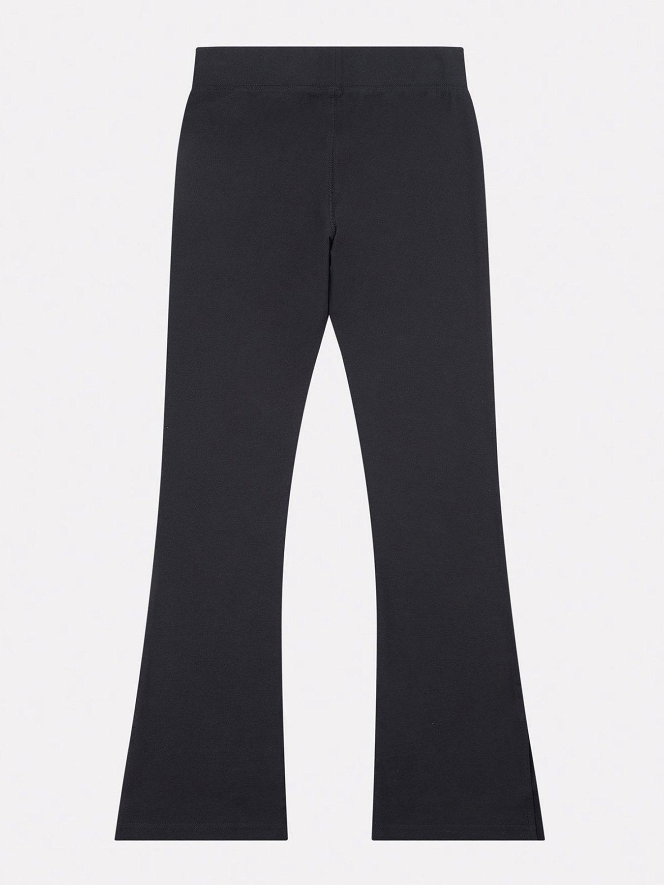 Image 2 of 3 of New Balance Junior Girls Small Logo Flare Legging - Black