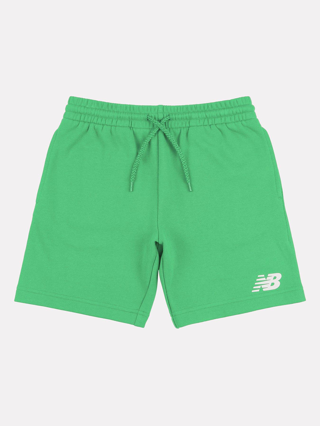 undefined Junior Boys French Terry Stacked Logo Short - Black