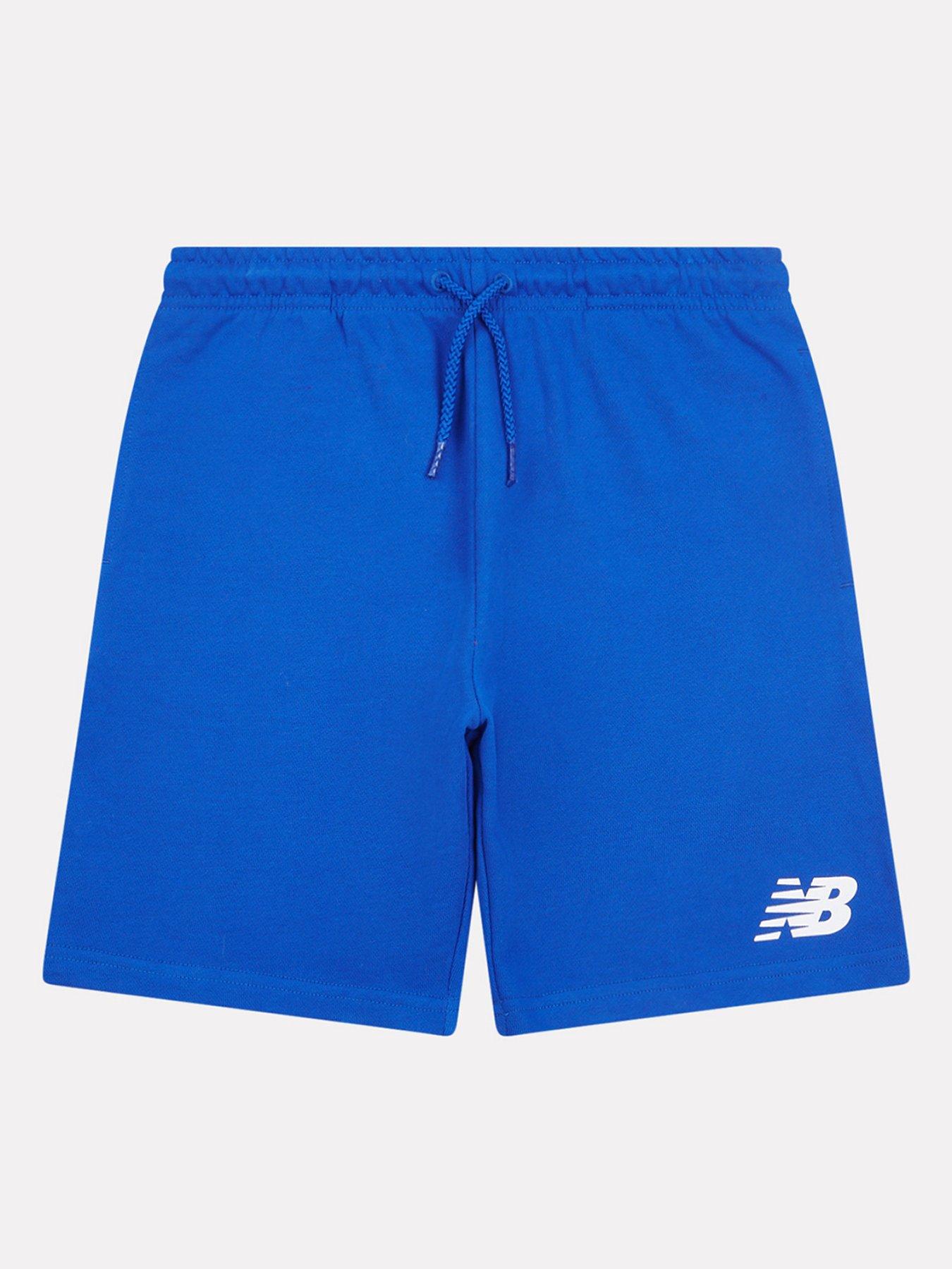 undefined Junior Boys French Terry Stacked Logo Short - Black