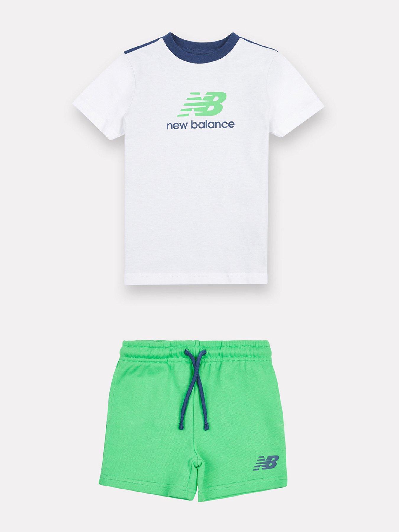 undefined Kids Ringer Tee and Short Set - White