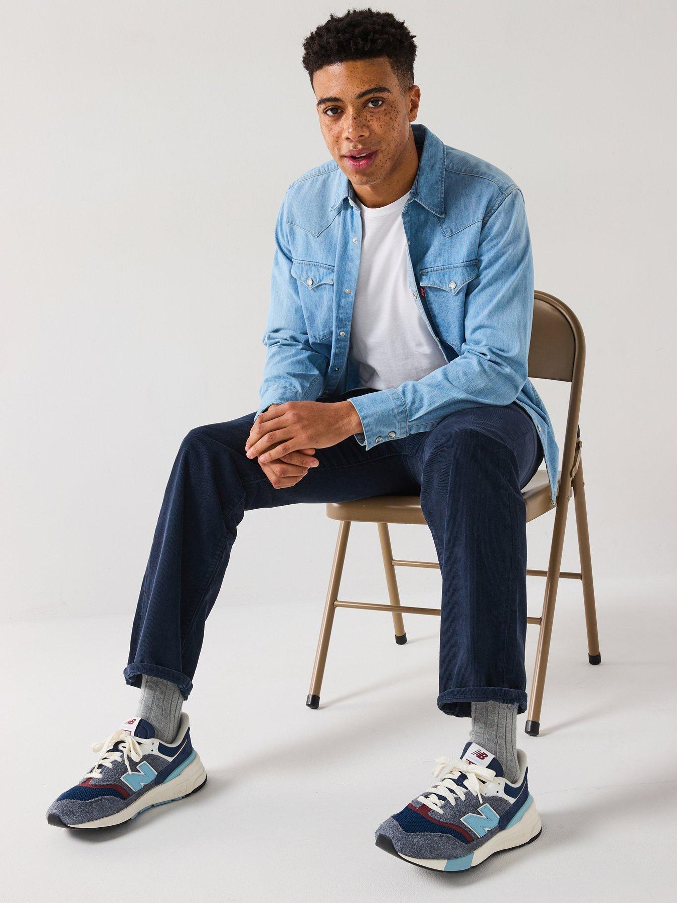 Image 4 of 5 of Levi's 555 Relaxed Straight Fit Jeans - Nightfall Navy - Dark Blue