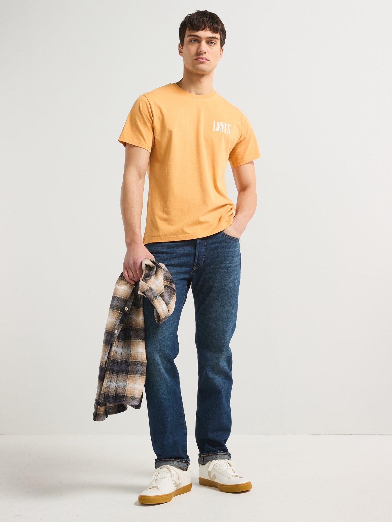 Image 3 of 6 of Levi's 501 Original Straight Fit Jeans - On The Borderline - Dark Blue