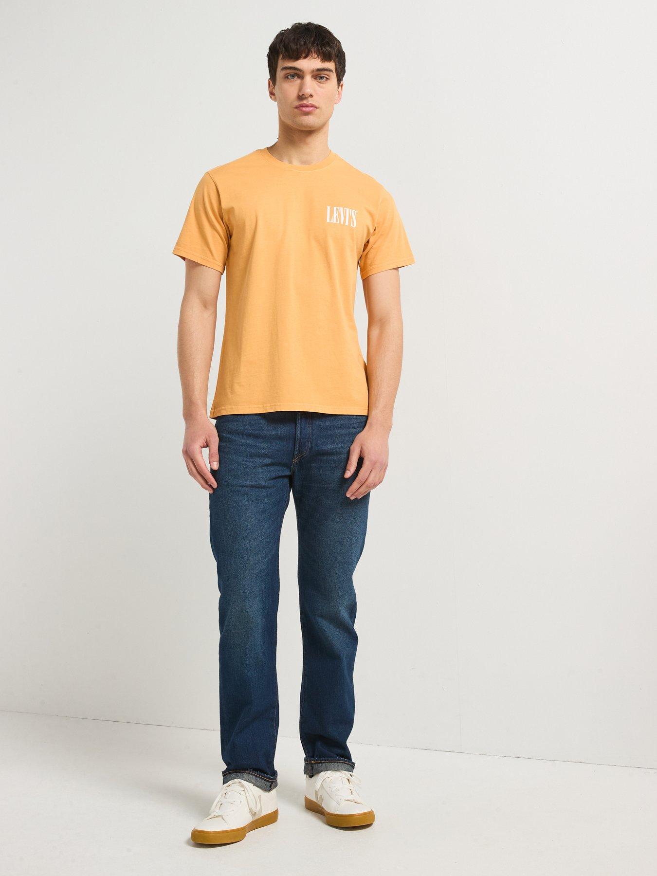 Image 6 of 6 of Levi's 501 Original Straight Fit Jeans - On The Borderline - Dark Blue