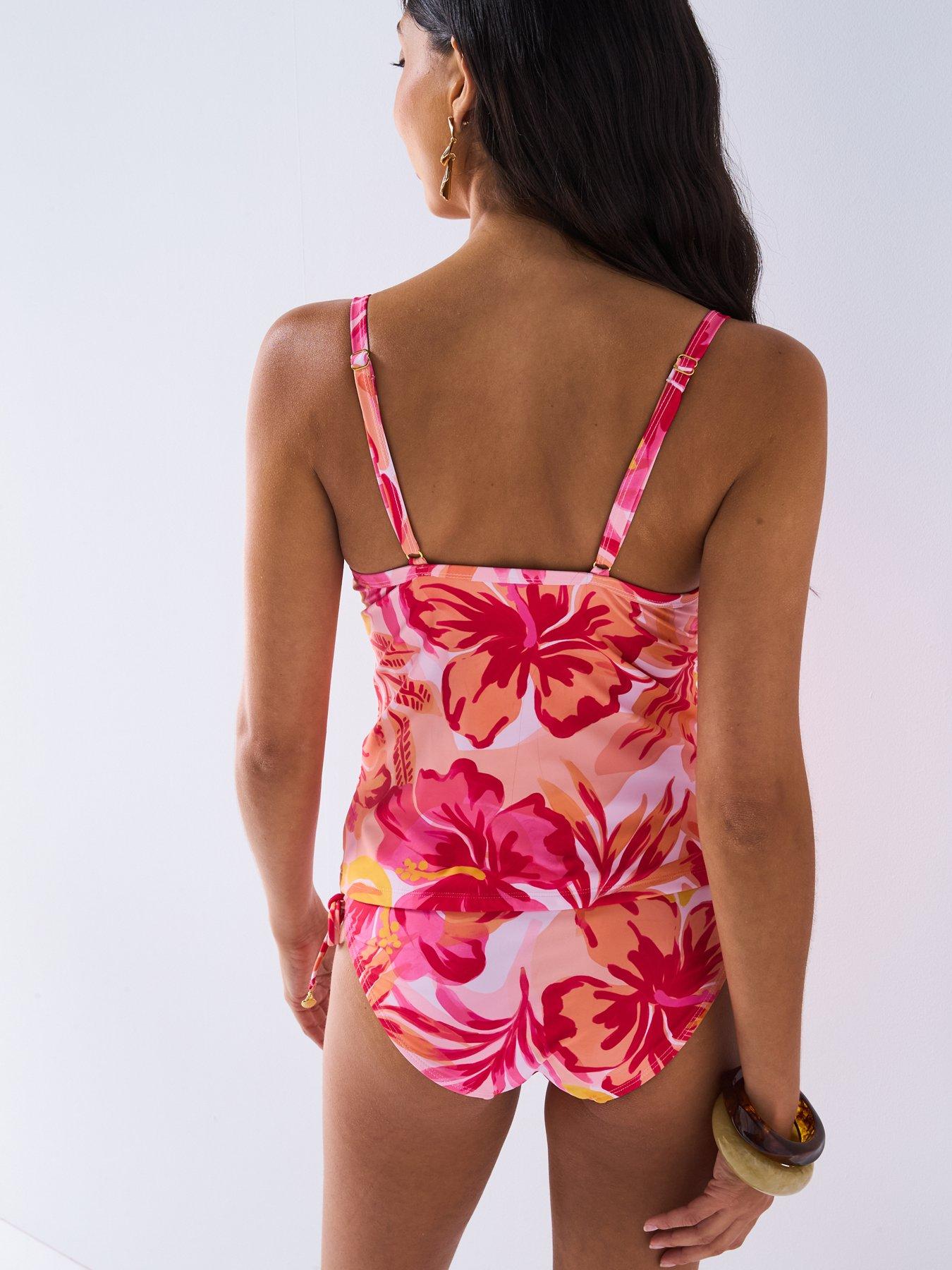 Image 2 of 5 of V by Very Underwired Tankini Top - Pink