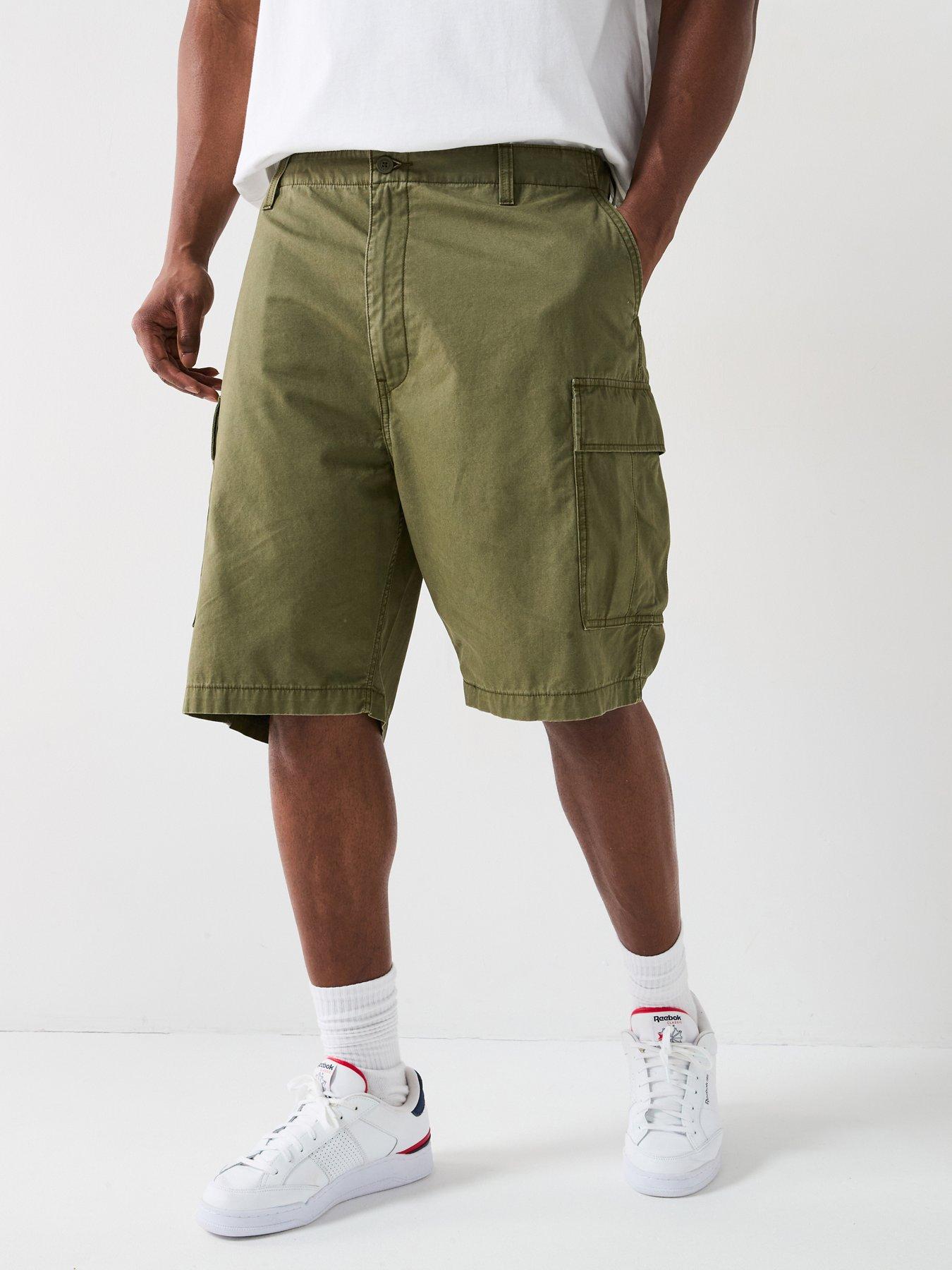 undefined Big  &  Tall Carrier Cargo Shorts - Dark Green