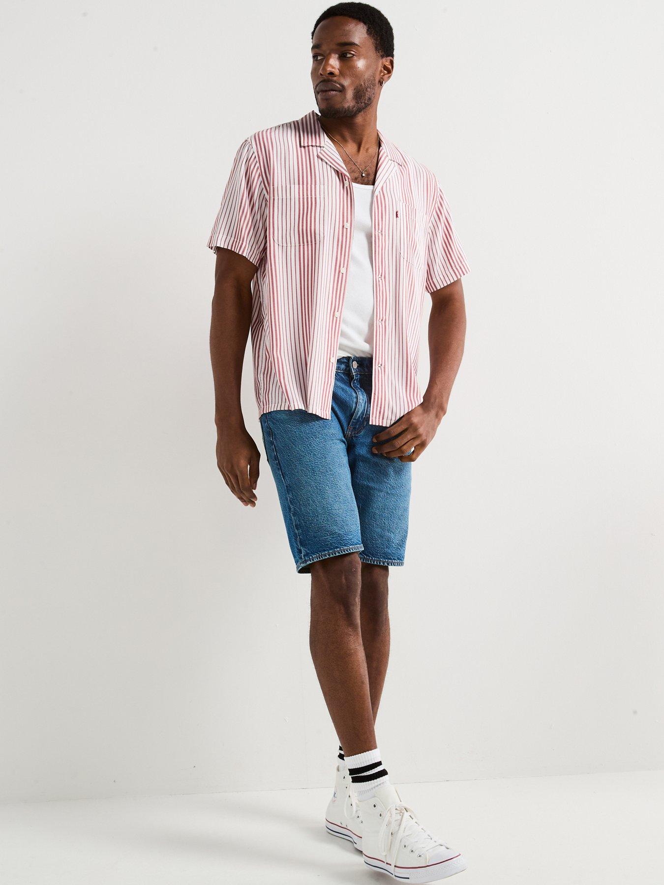 Levi's 405 Standard Shorts Denim Korte Broek Mannen, Black Rinse Adv Short, 28W : Levi's