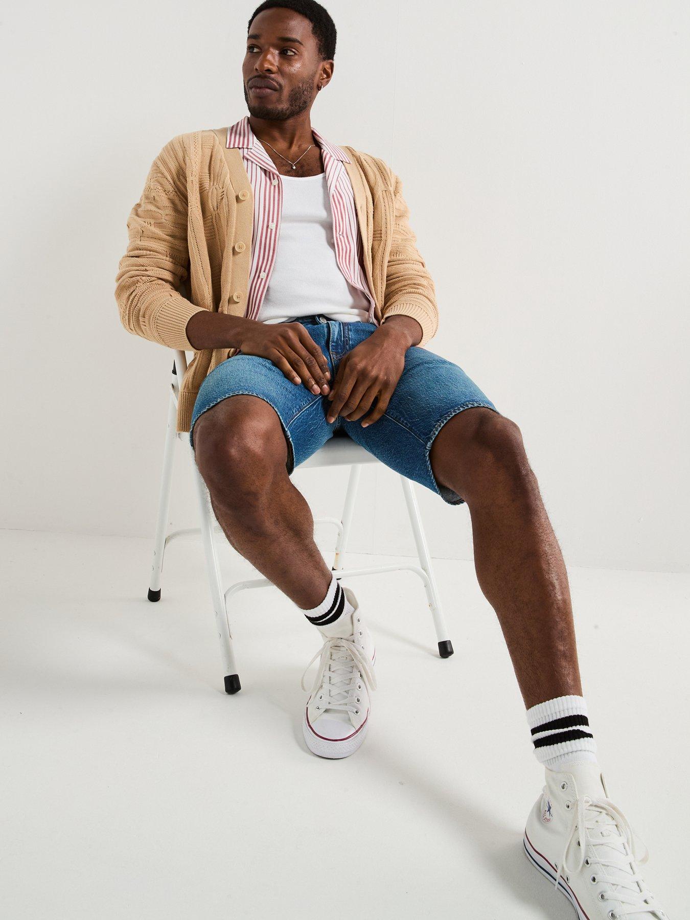 Levi's 405 Standard Denim Shorts- Comeback Tour- Dark Blue | Very