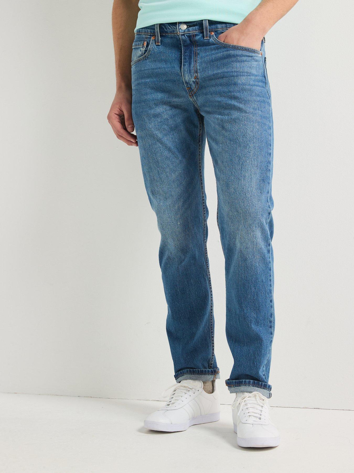 Levi's 502 Tapered Fit Jeans, Blue, Size 38, Inside Leg Regular, Men