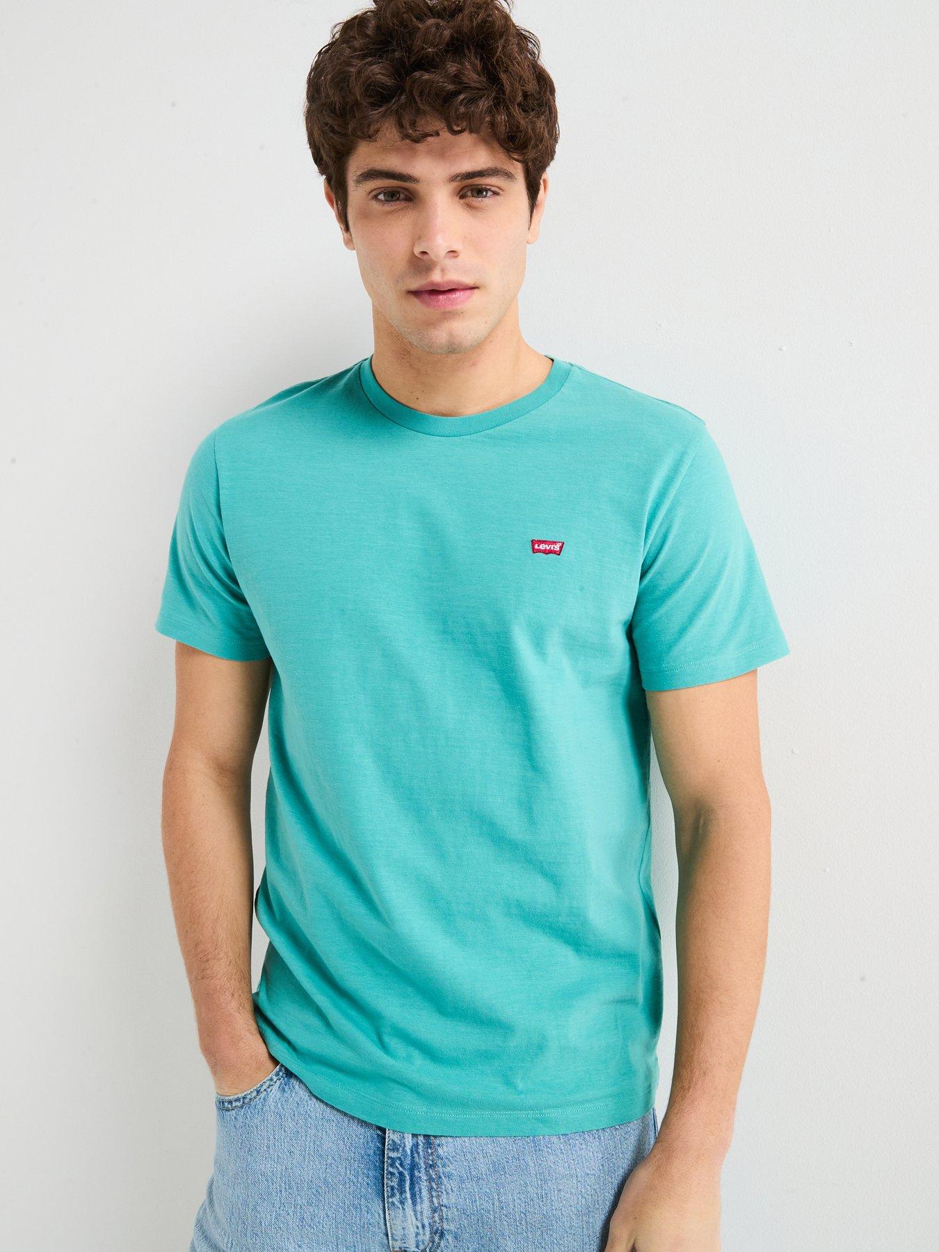 undefined Short Sleeve Original Housemark Logo T-shirt- Light Blue