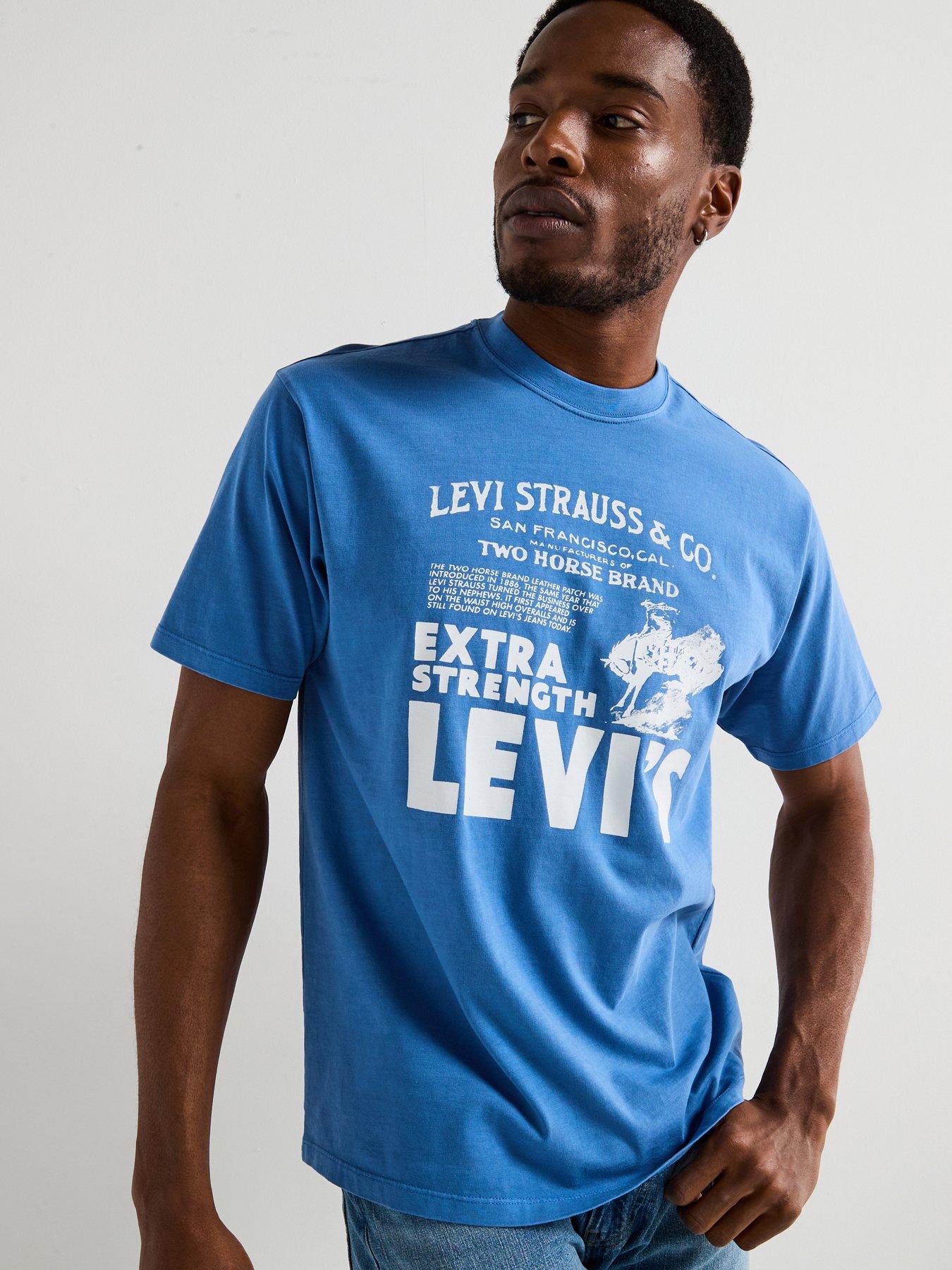undefined Western Graphic T-shirt- Blue