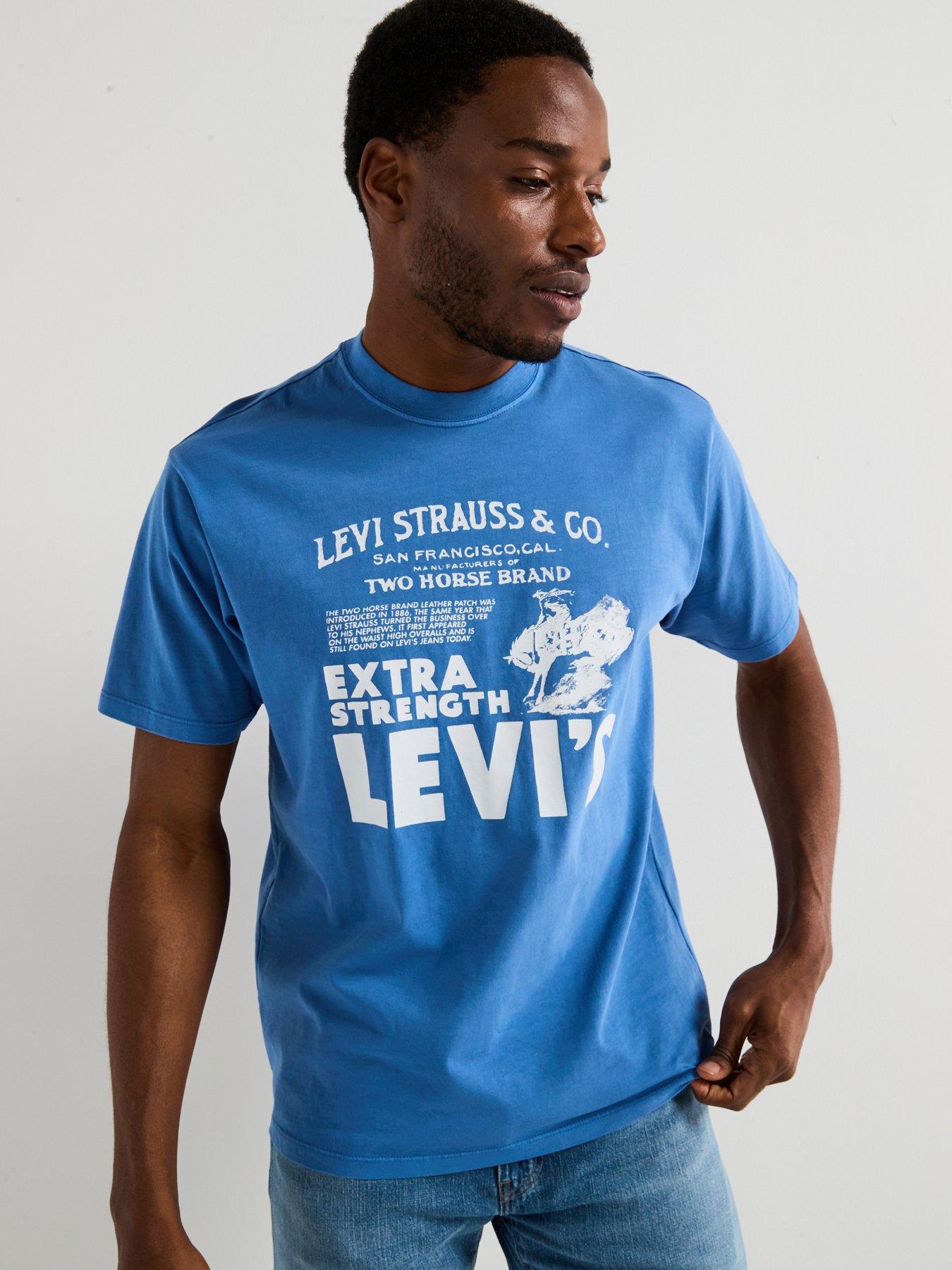 Image 4 of 6 of Levi's Western Graphic T-shirt- Blue