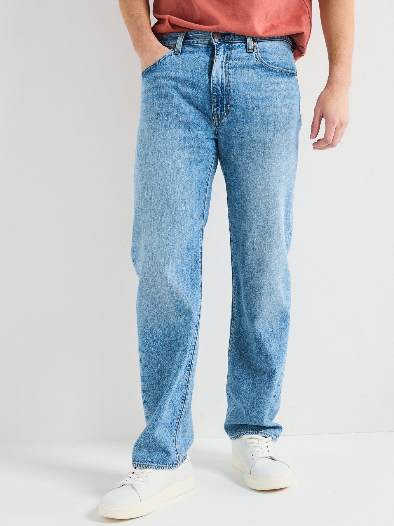 undefined Levis 555® Relaxed Straight Fit Lightweight Linen+ Jeans - Tried Our Best - Blue
