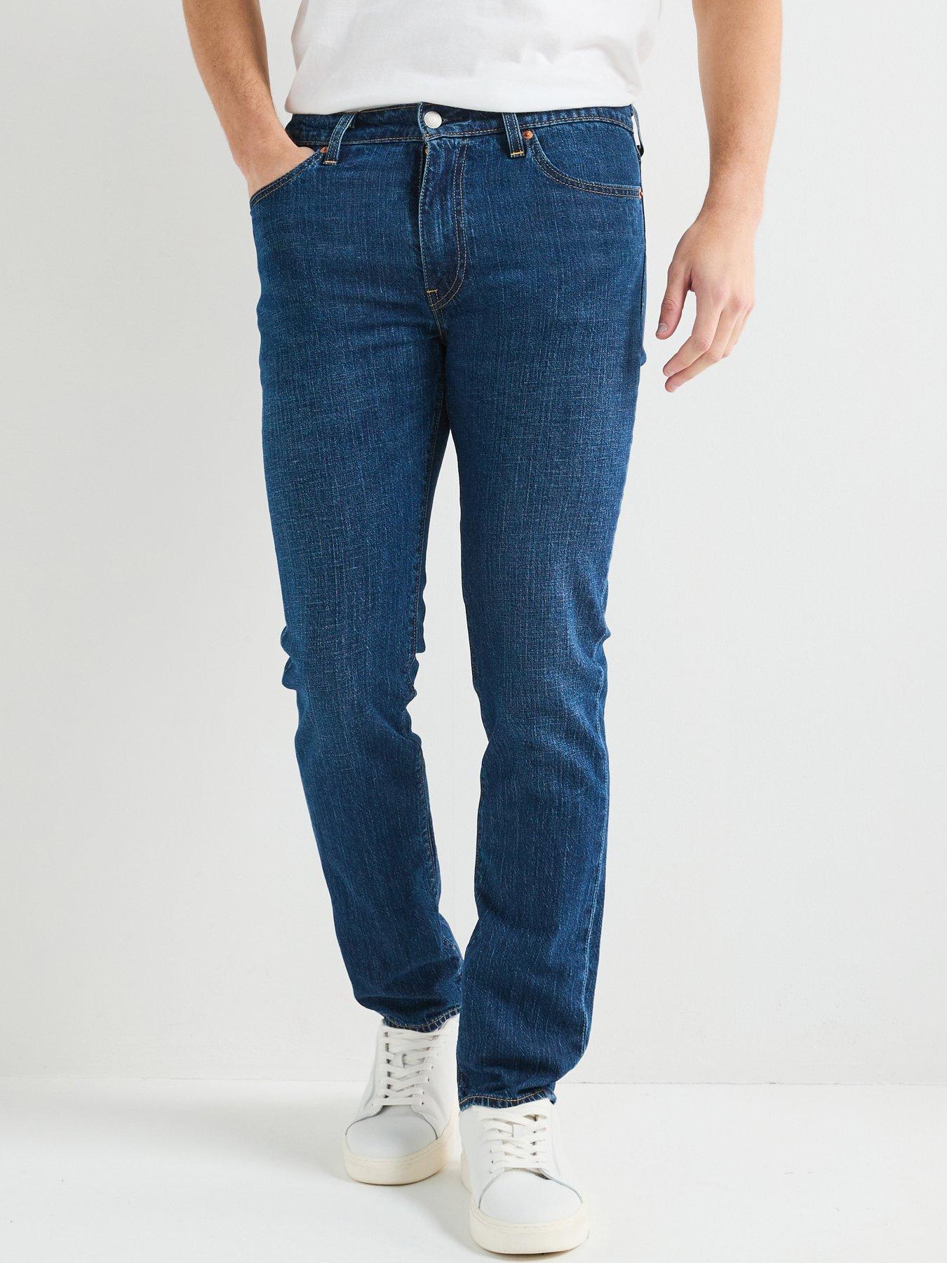 undefined Levis 511T Slim Fit Linen+ Denim Jeans - Part The Sea Ltwt - Dark Blue
