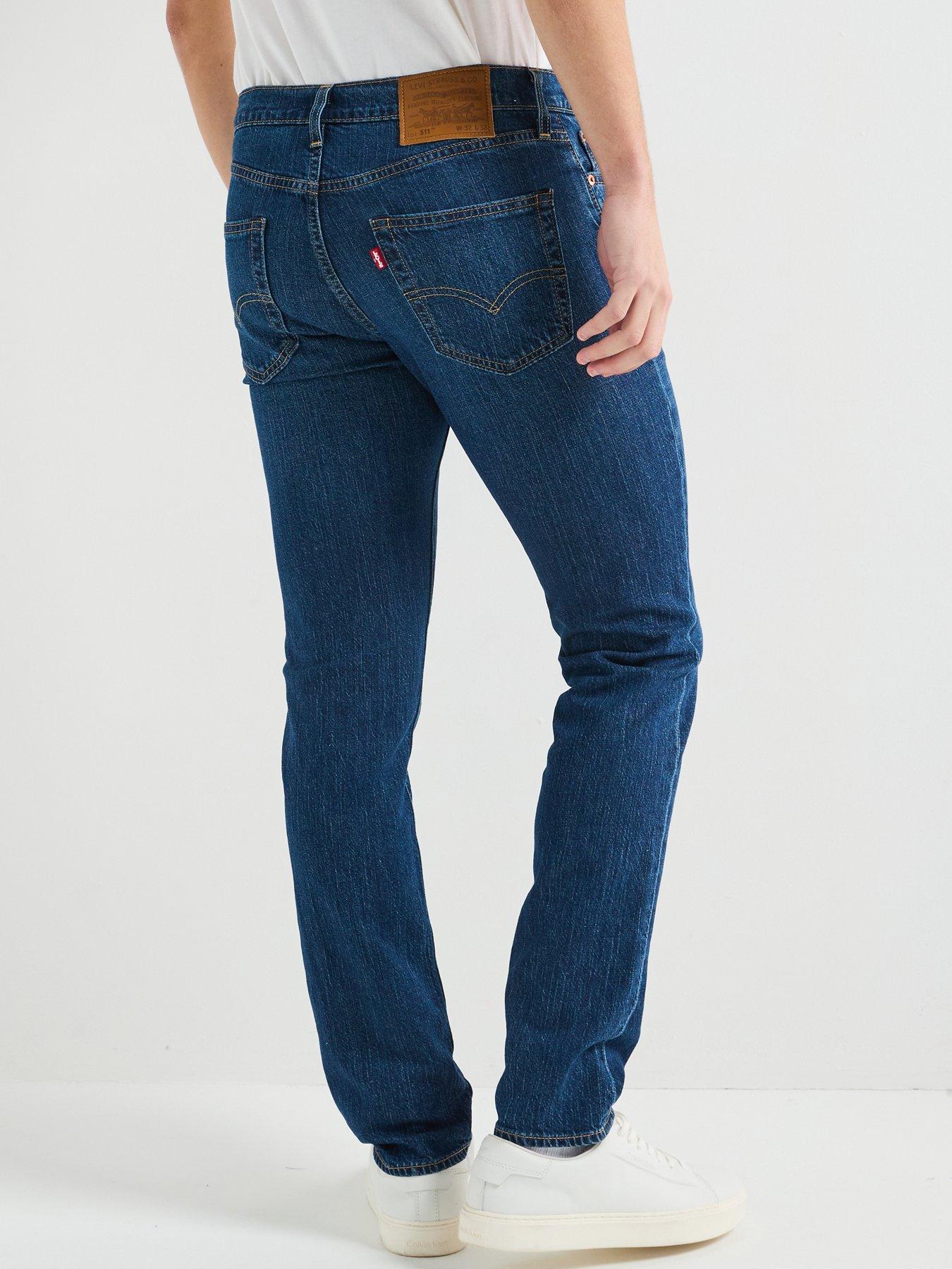 Image 2 of 5 of Levi's Levis 511T Slim Fit Linen+ Denim Jeans - Part The Sea Ltwt - Dark Blue