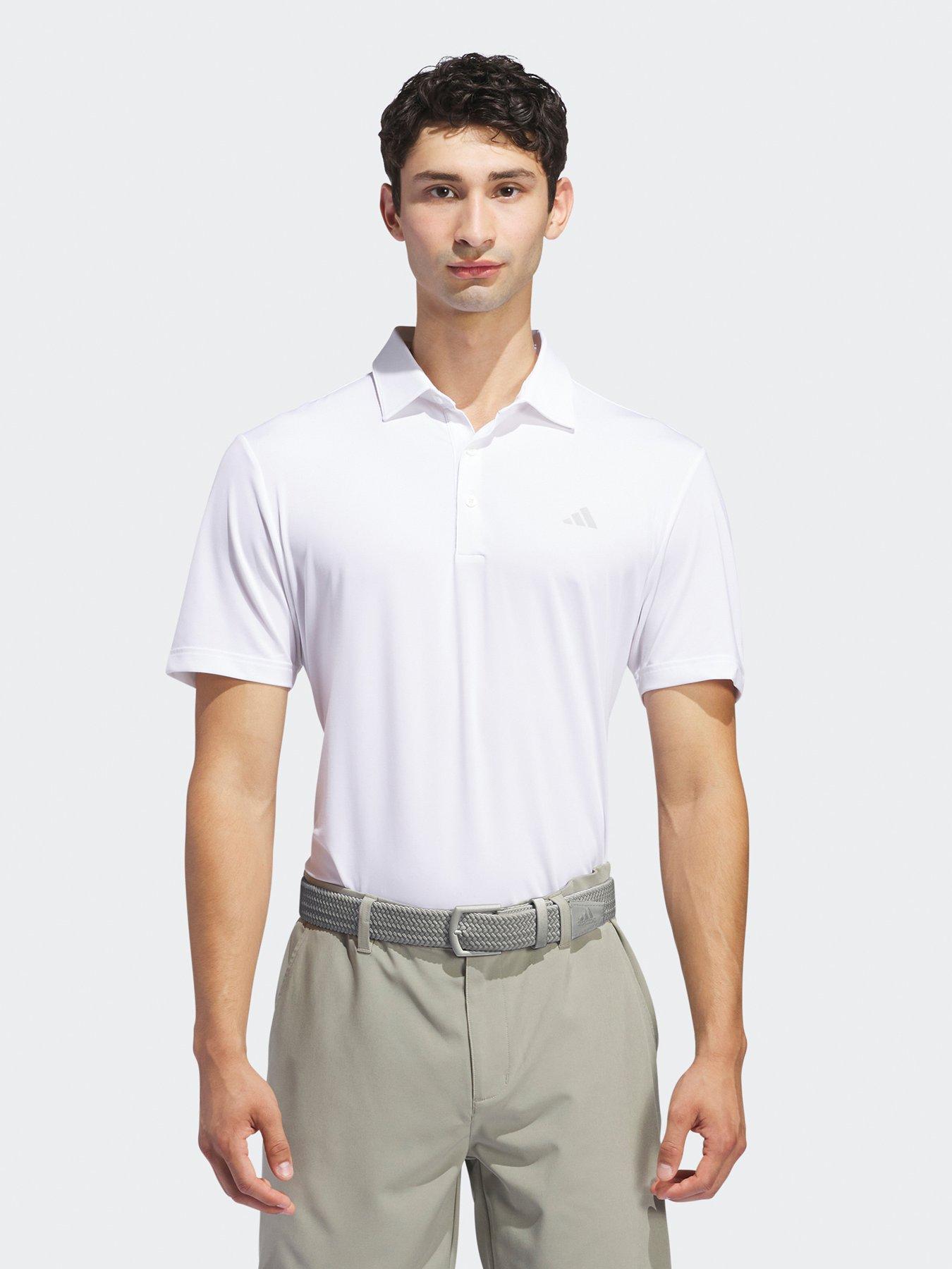 Image 1 of 5 of adidas Mens Golf Ultimate365 Solid Left Chest Polo-white