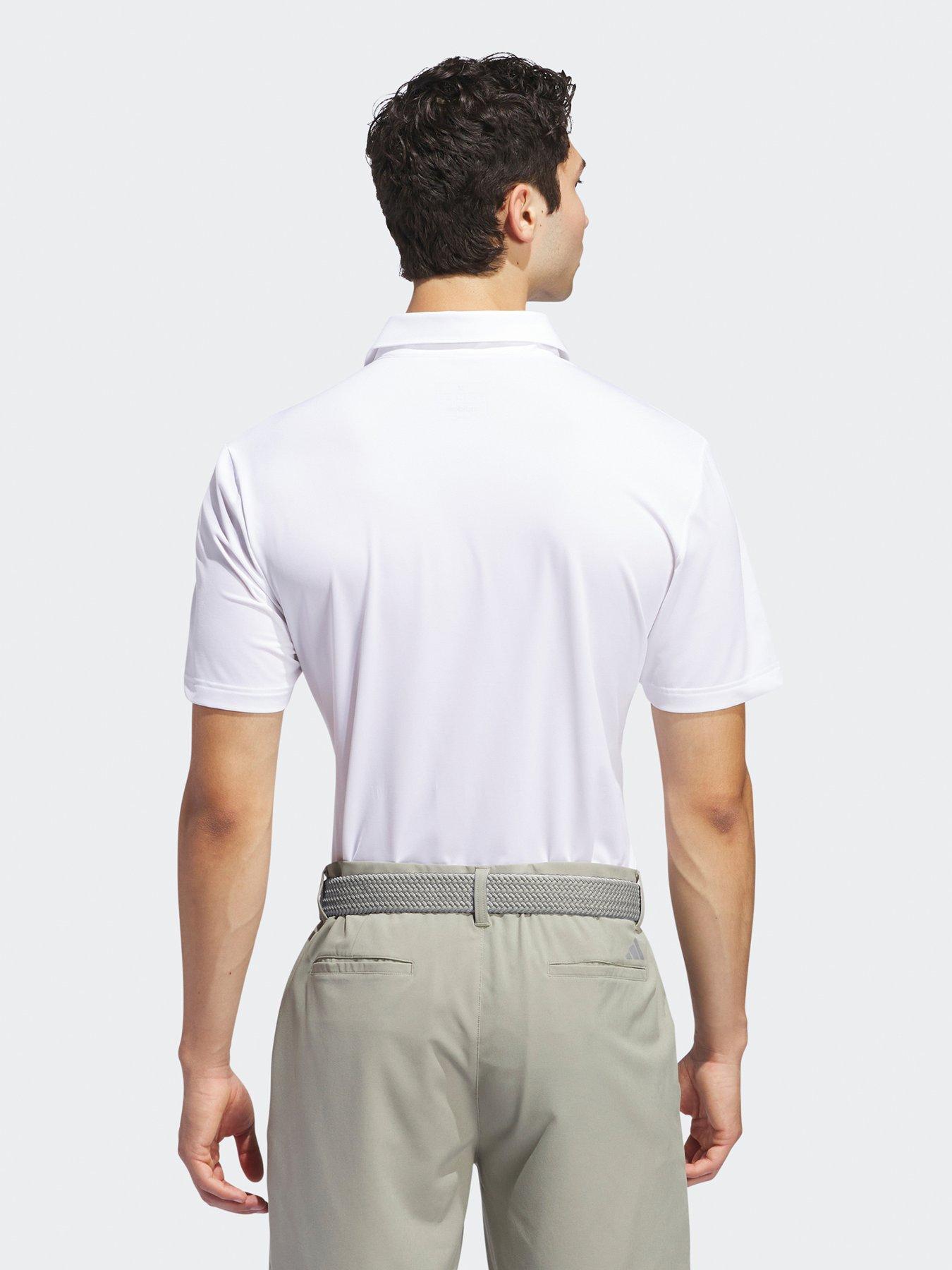 Image 2 of 5 of adidas Mens Golf Ultimate365 Solid Left Chest Polo-white