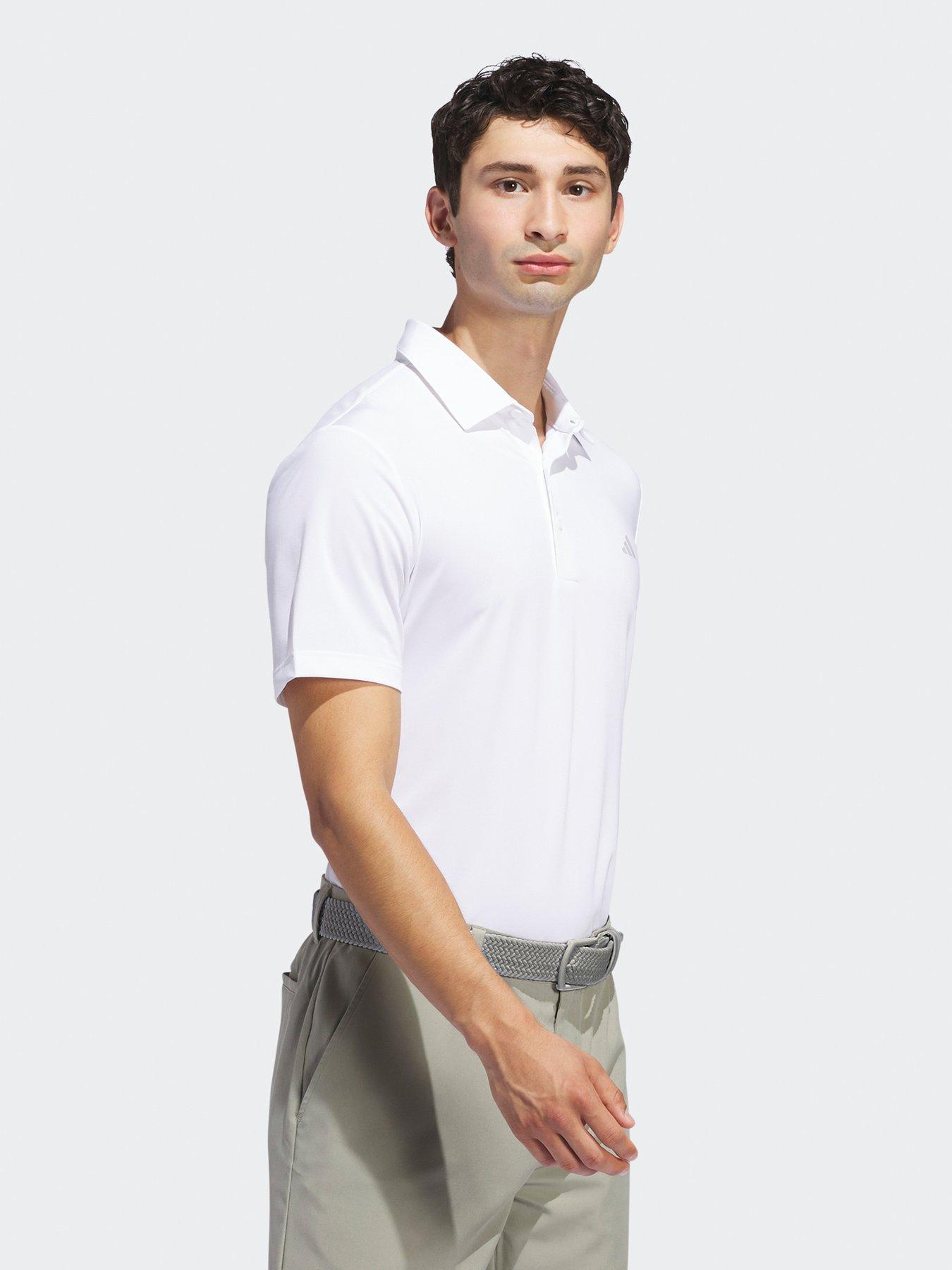 Image 3 of 5 of adidas Mens Golf Ultimate365 Solid Left Chest Polo-white