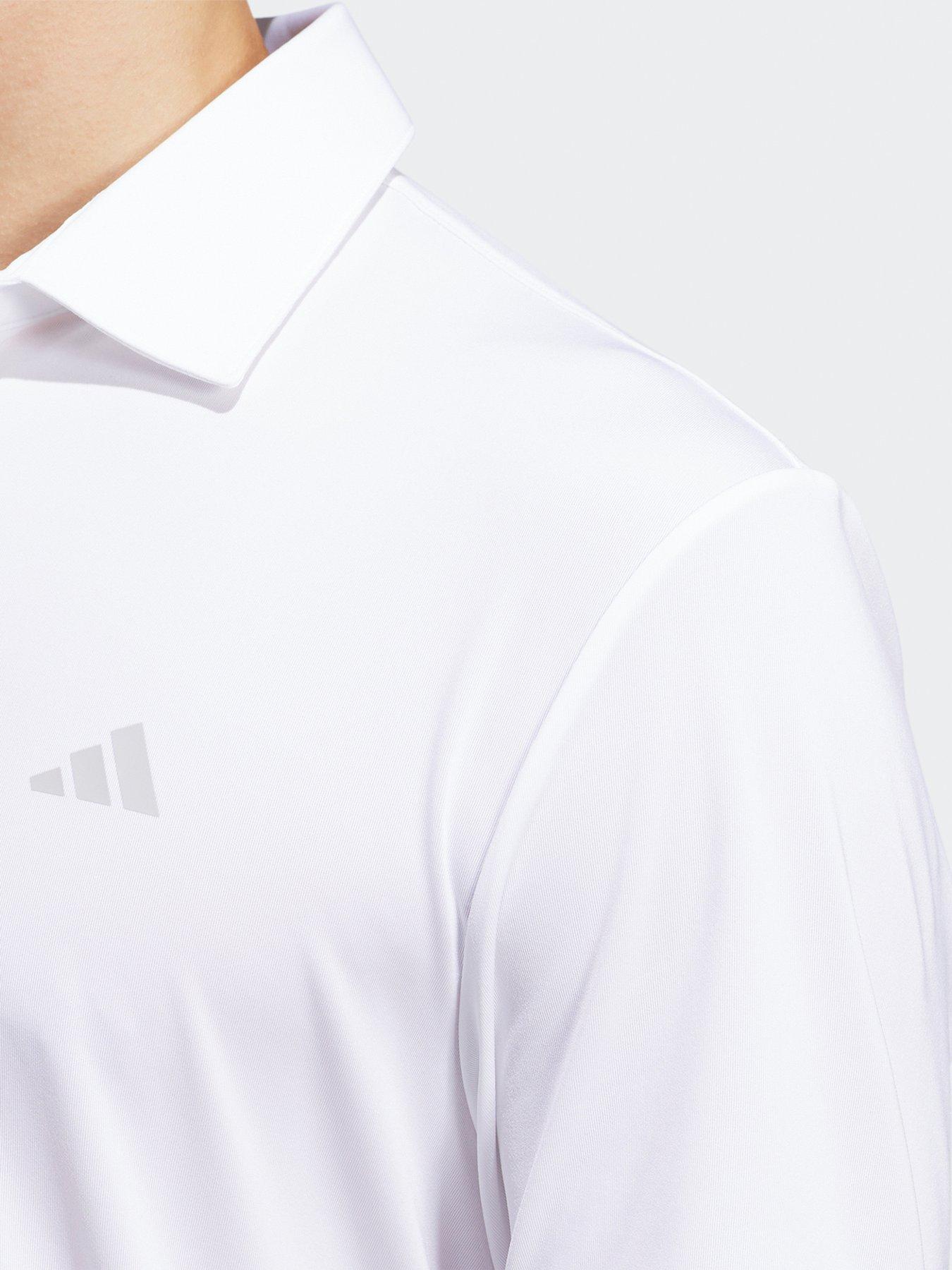 Image 4 of 5 of adidas Mens Golf Ultimate365 Solid Left Chest Polo-white