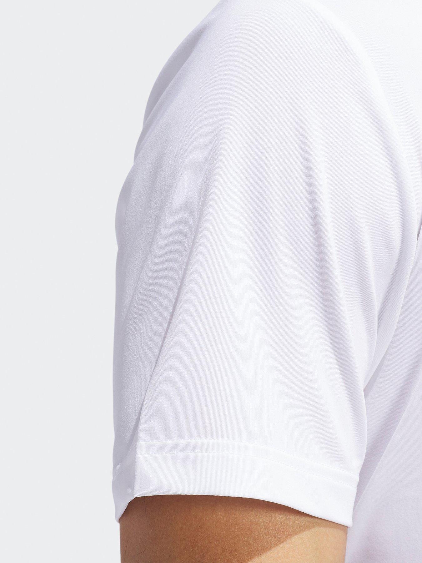 Image 5 of 5 of adidas Mens Golf Ultimate365 Solid Left Chest Polo-white