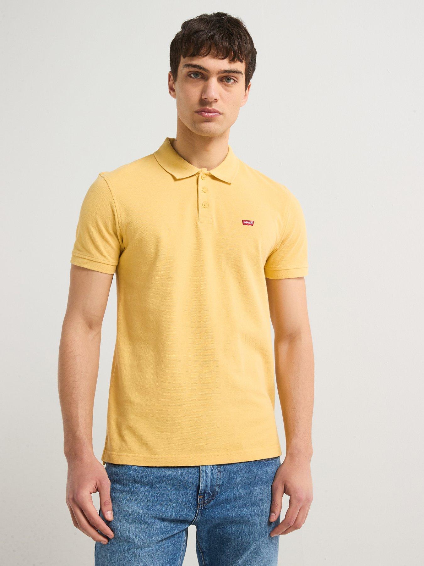 undefined Housemark Logo Polo Shirt- Yellow