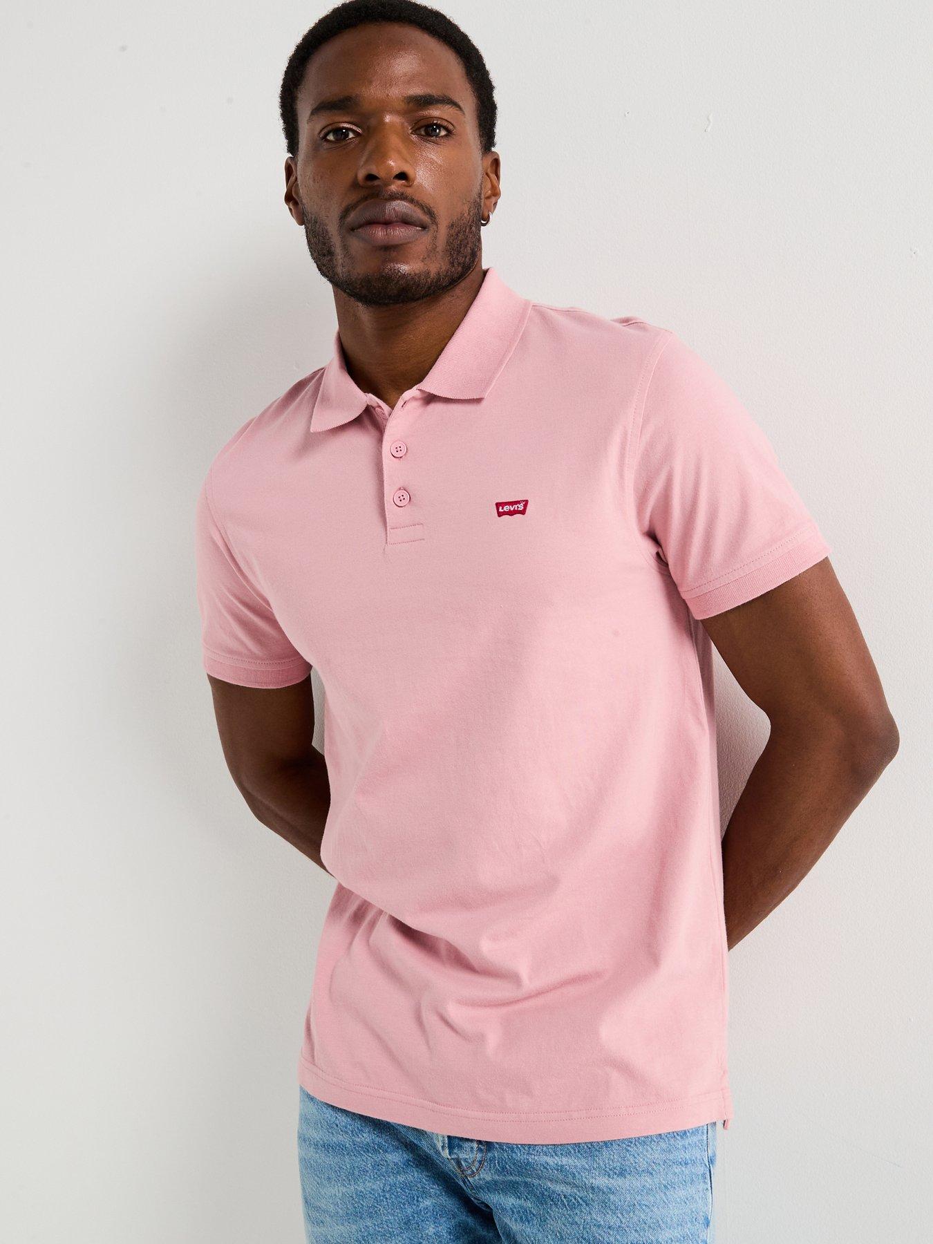 undefined Housemark Logo Polo Shirt- Light Pink