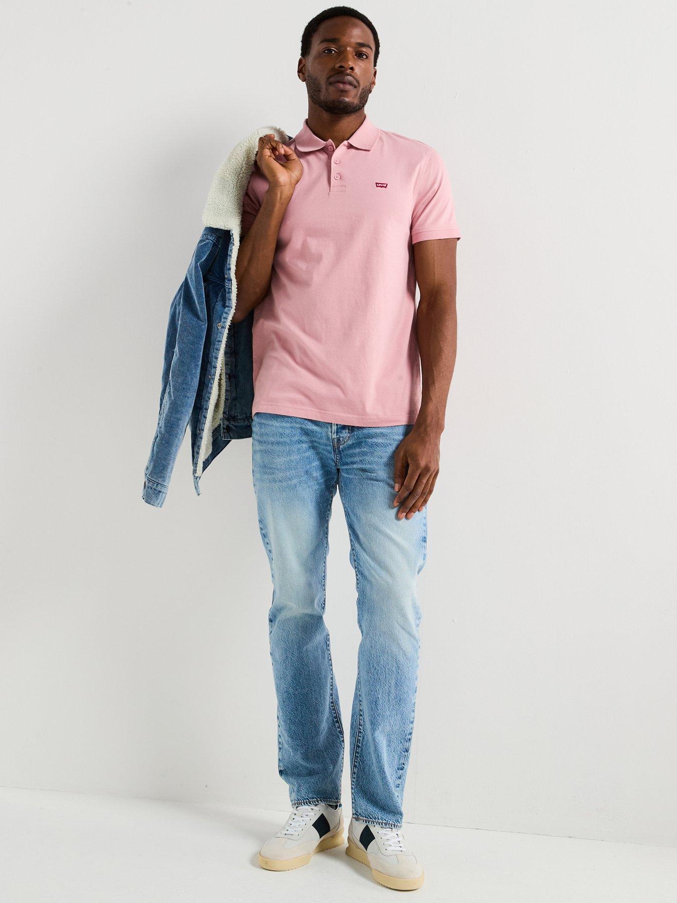 Image 3 of 4 of Levi's Housemark Logo Polo Shirt- Light Pink
