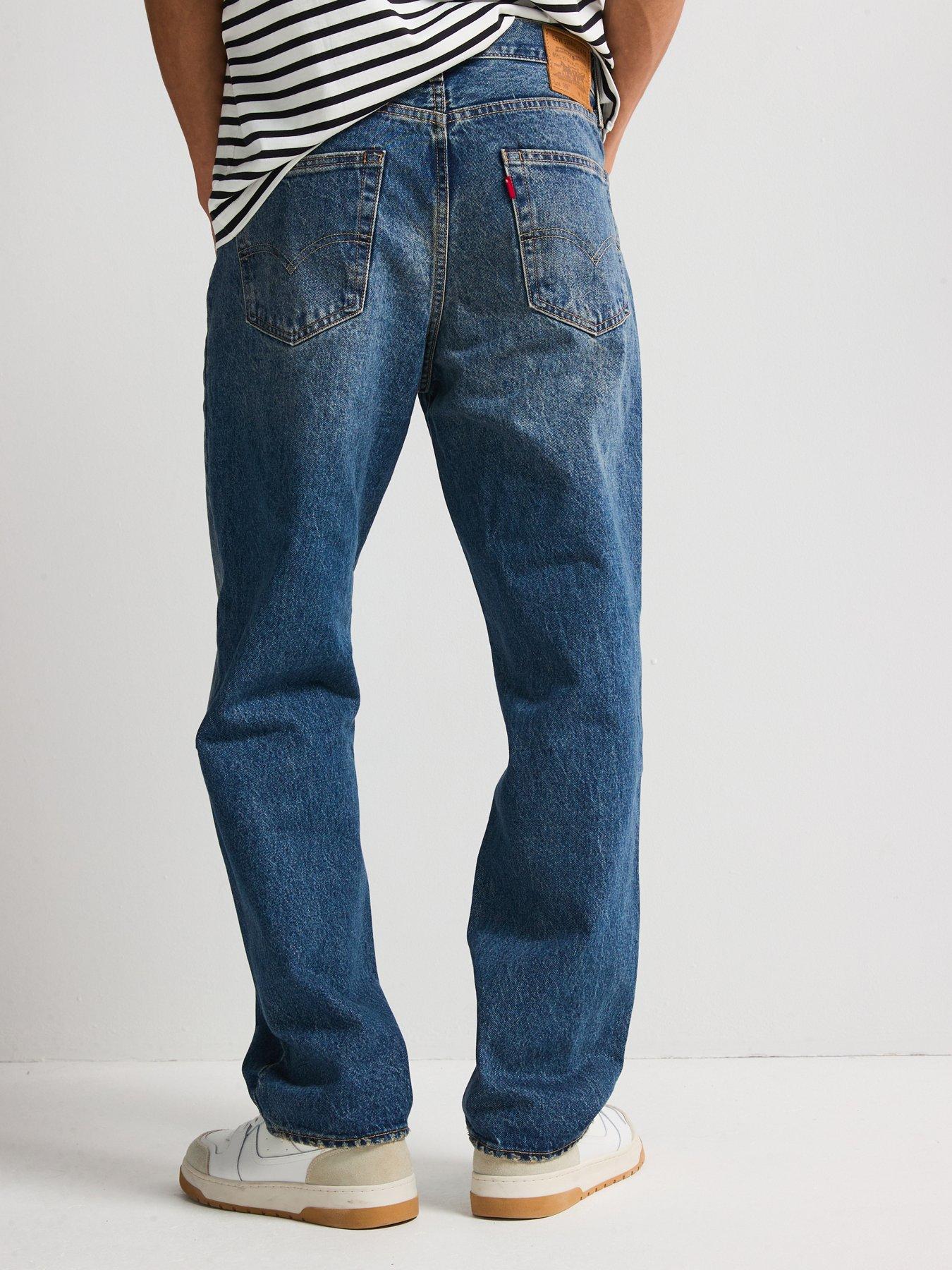 Levi's 568 Loose Straight Fit Jeans - Aisle Seat - Dark Blue | Very